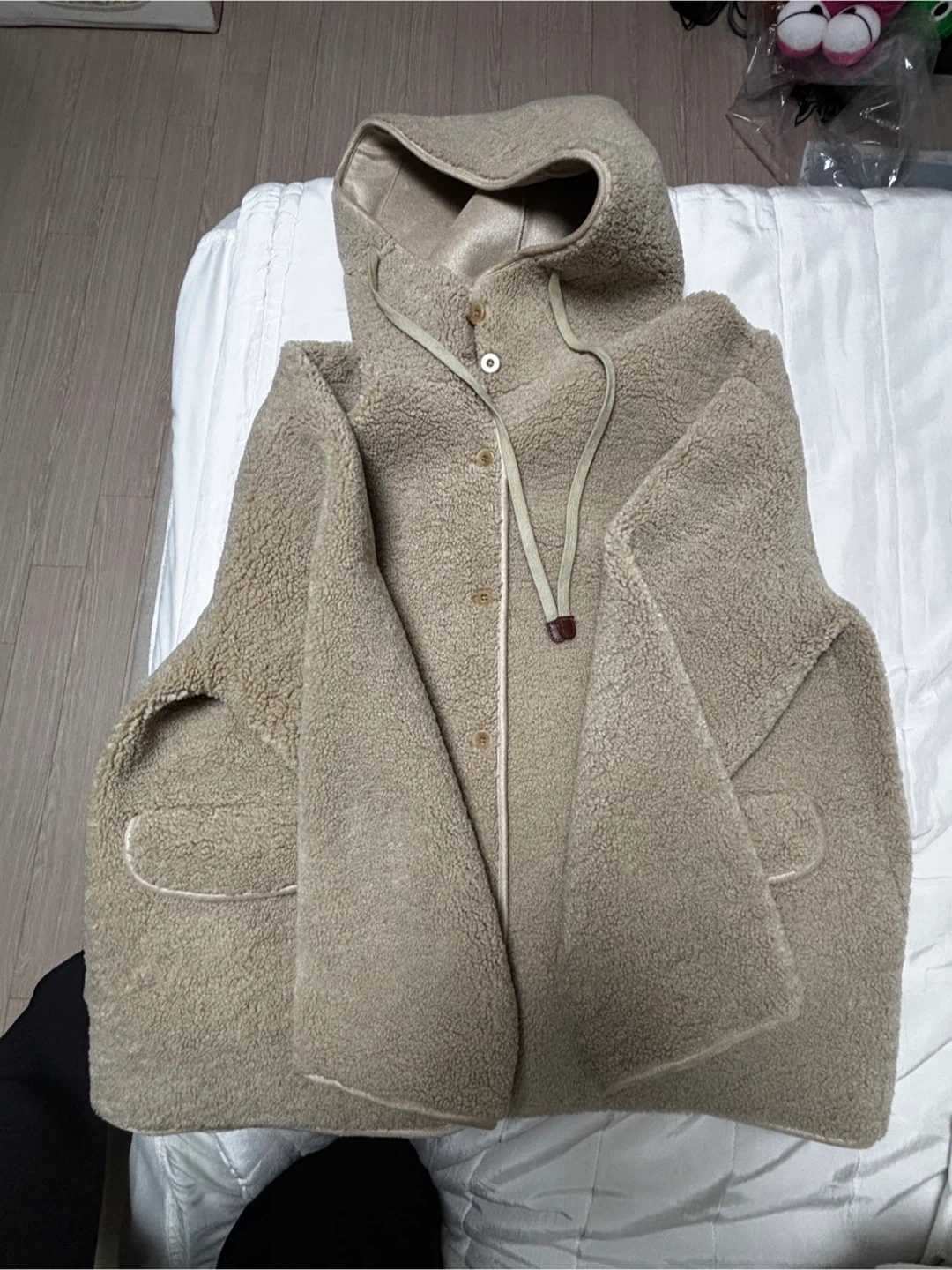 양털 후드뽀글이 무스탕 자켓 점퍼 판매해요!