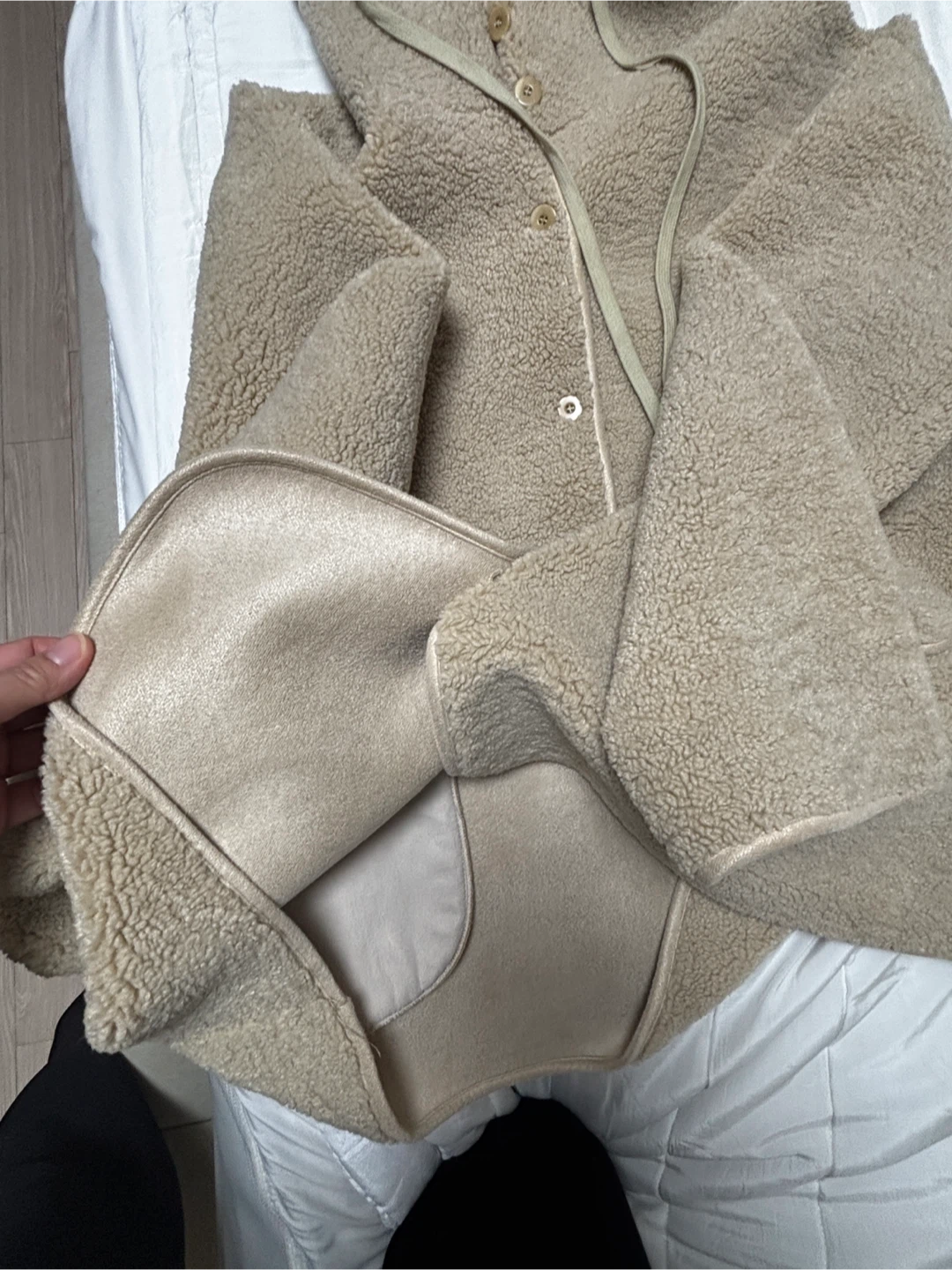 양털 후드뽀글이 무스탕 자켓 점퍼 판매해요!