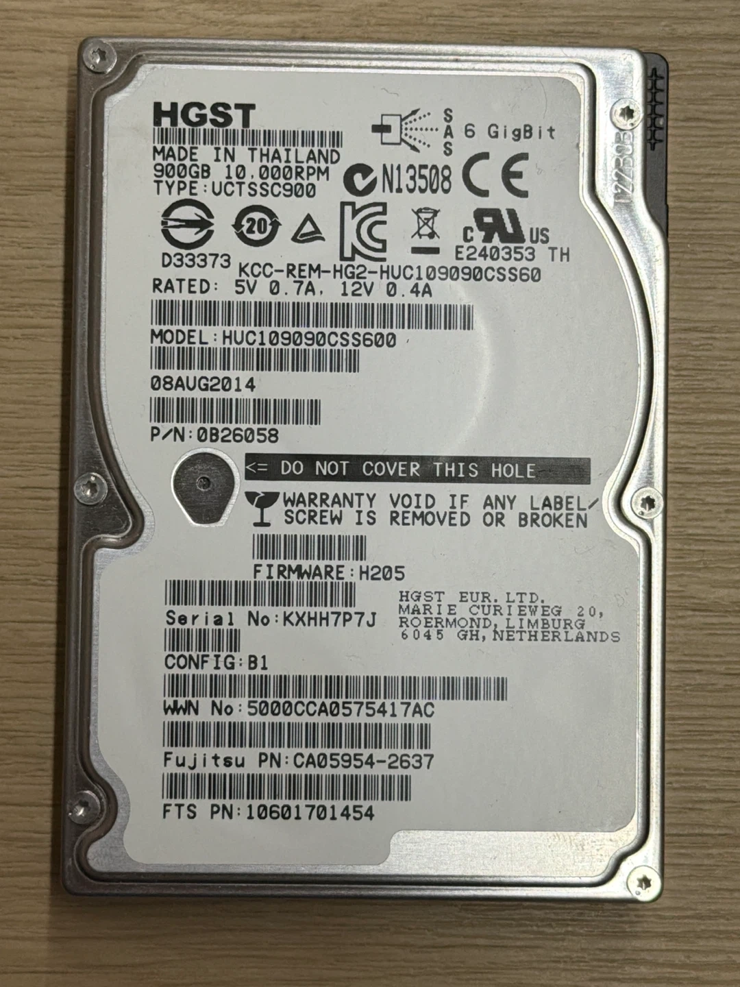 HGST 900GB 10000RPM 하드디스크