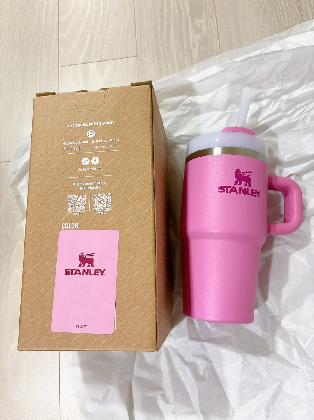 새상품) 스탠리 피오니 텀블러 591ml
