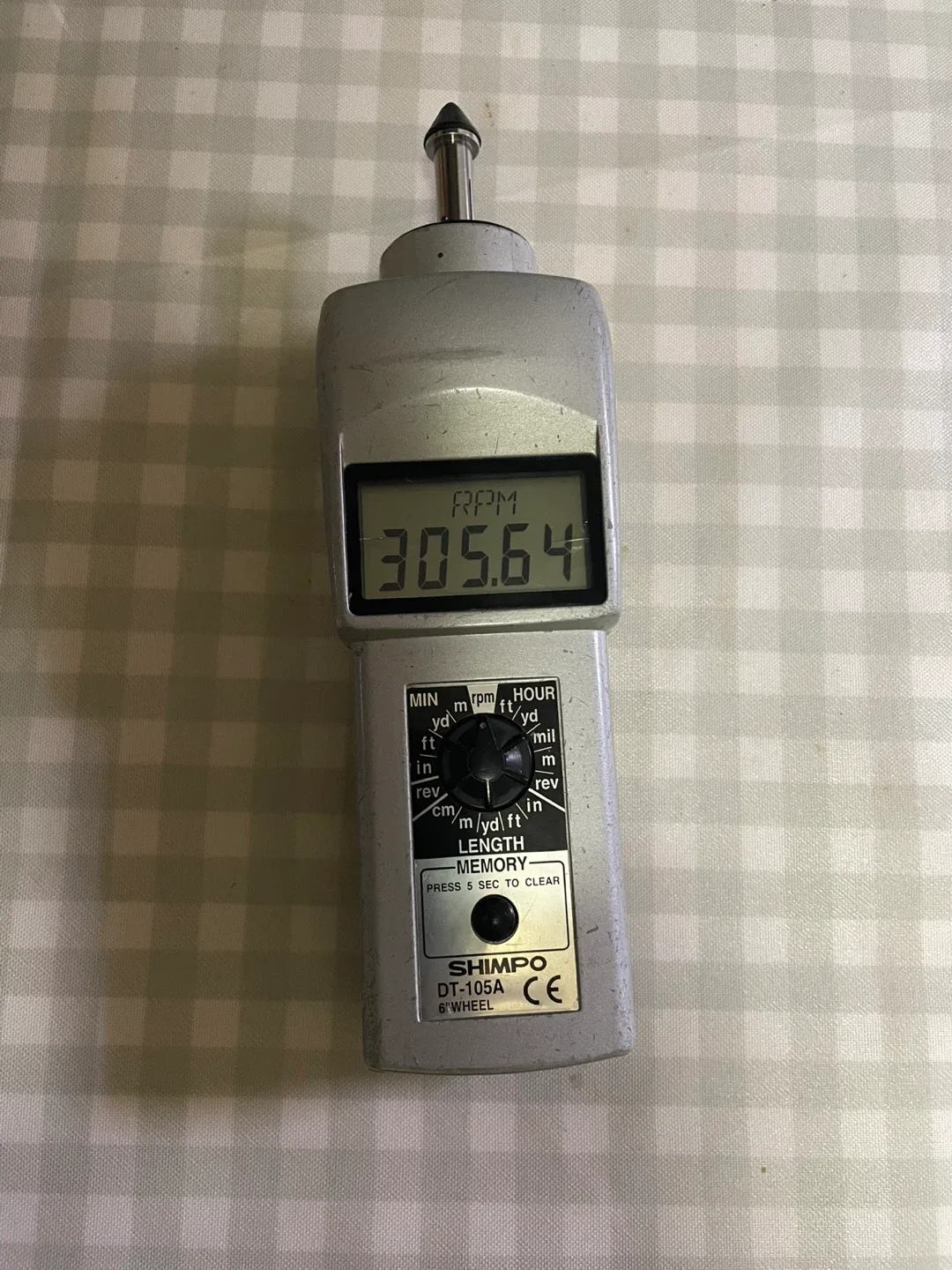 Shimpo DT-105A 회전 속도 측정기