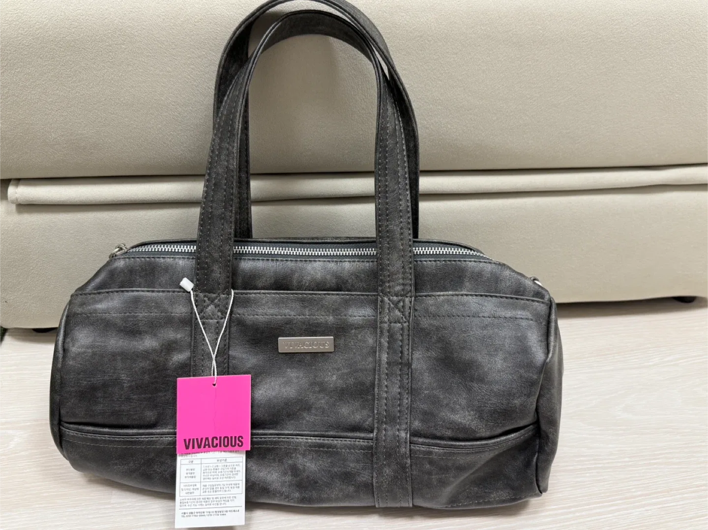 비바셔스 Lesse Boston Bag 보스턴백 숄더백 런던블랙(택 있는 새상품)