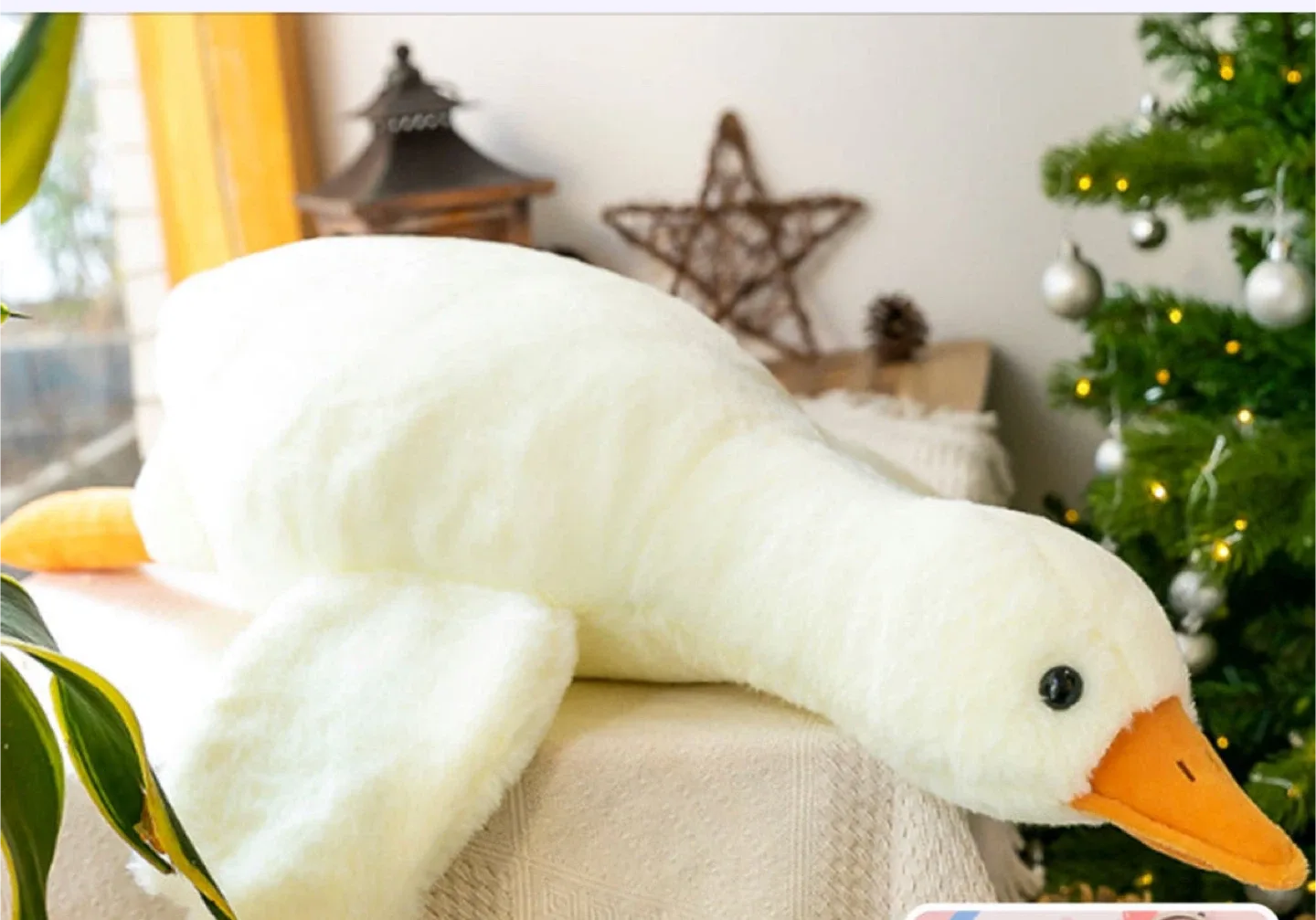 흰색 오리 인형
