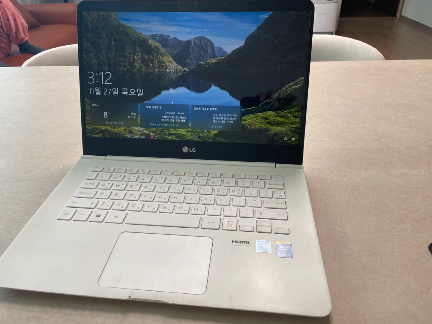 LG그램 노트북 i7‑5500U / 램 8GB / SSD 256GB