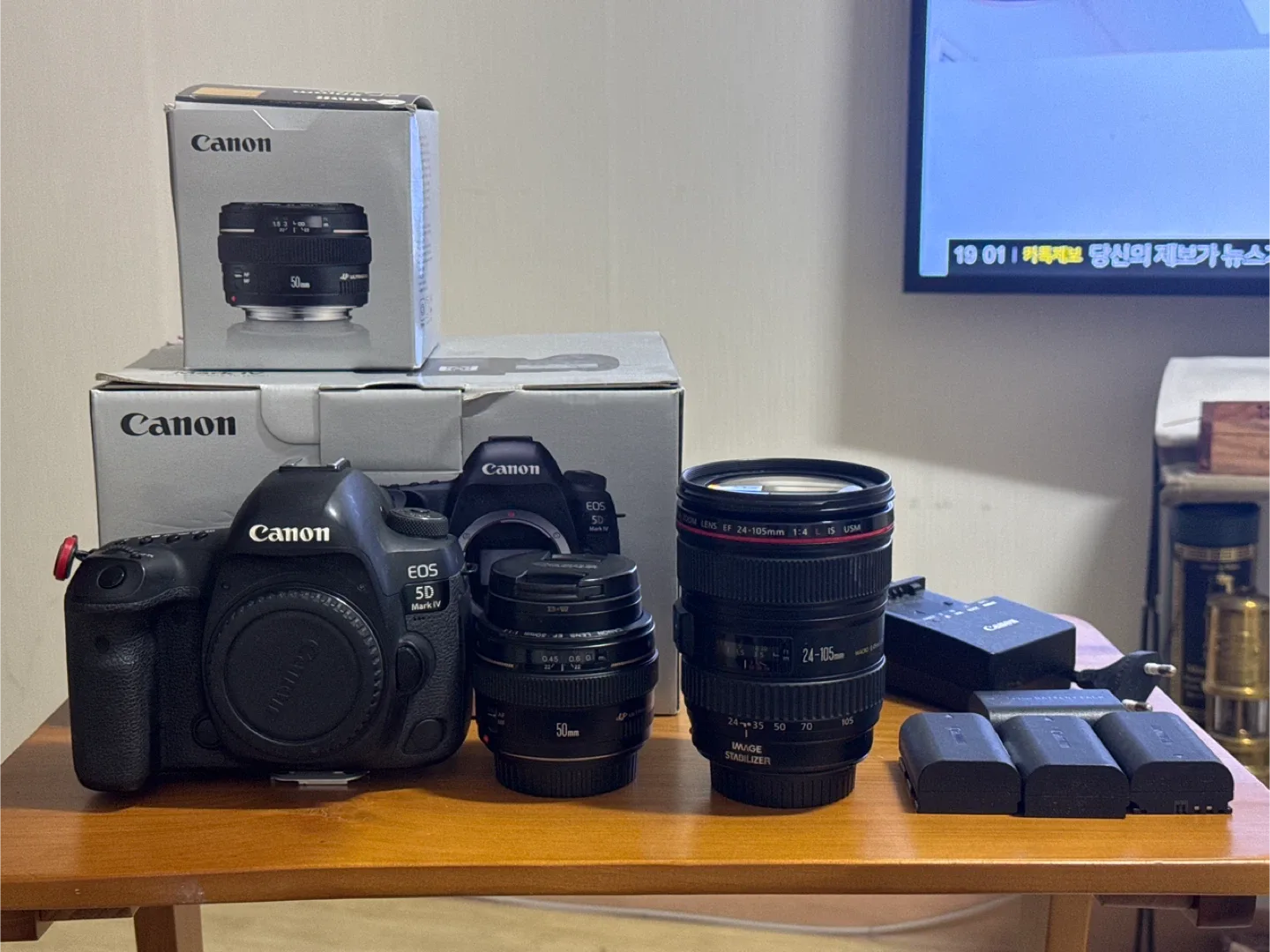 캐논 EOS 5D Mark IV 카메라 렌즈 세트
