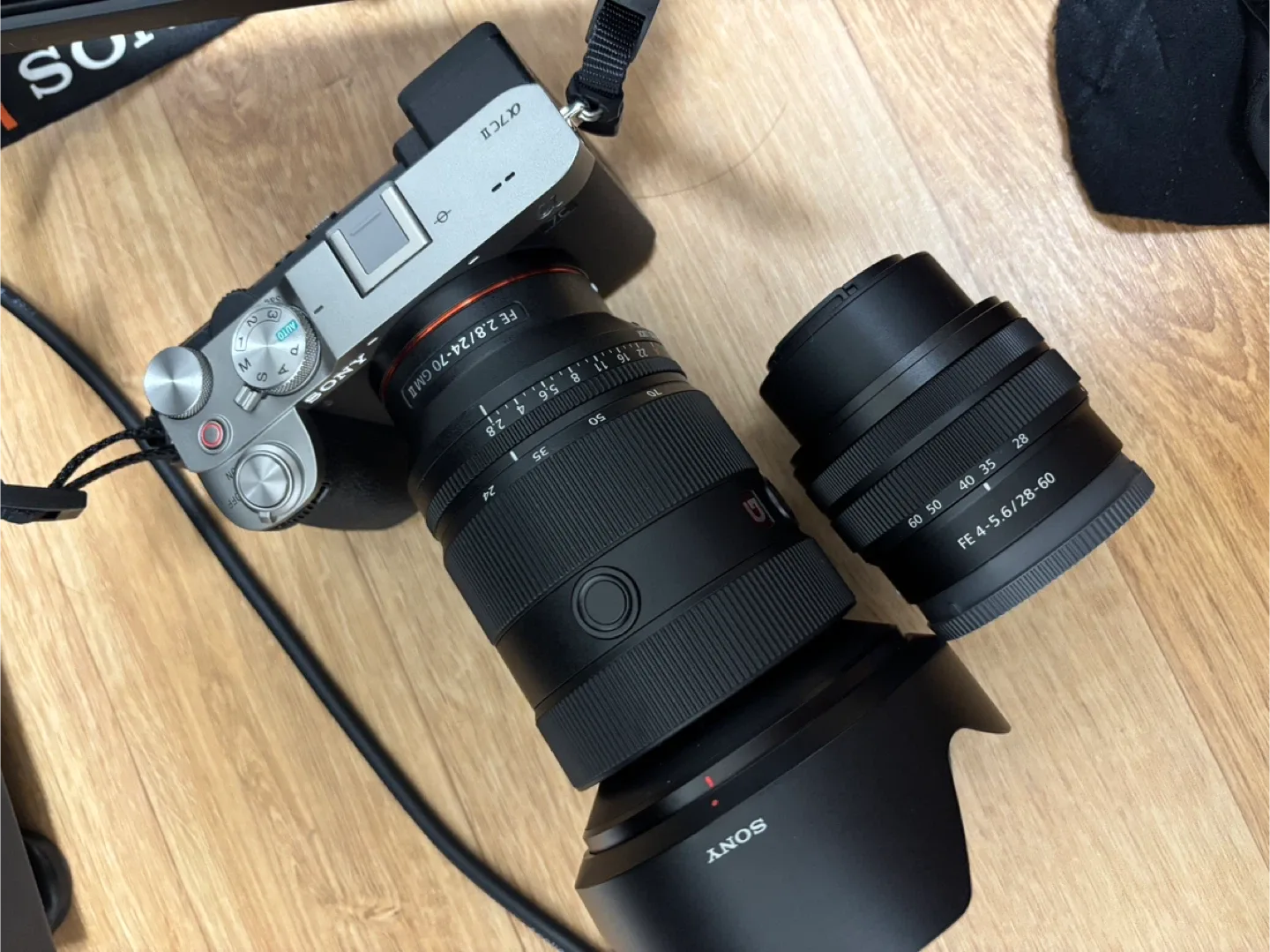 소니 A7C2 + FE 24-70GM, FE 28-60 렌즈