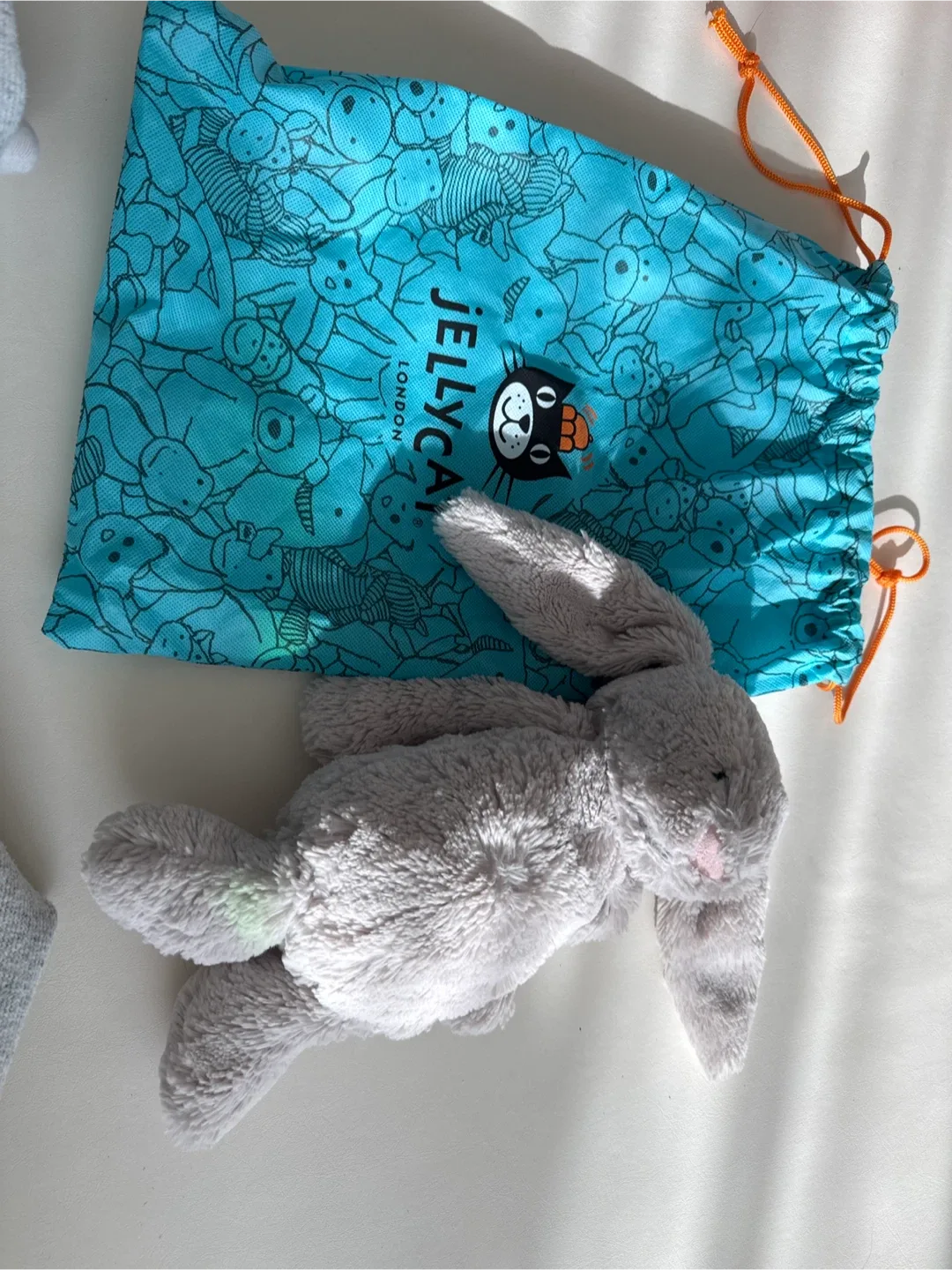 젤리캣 버니 회색 토끼 인형 M