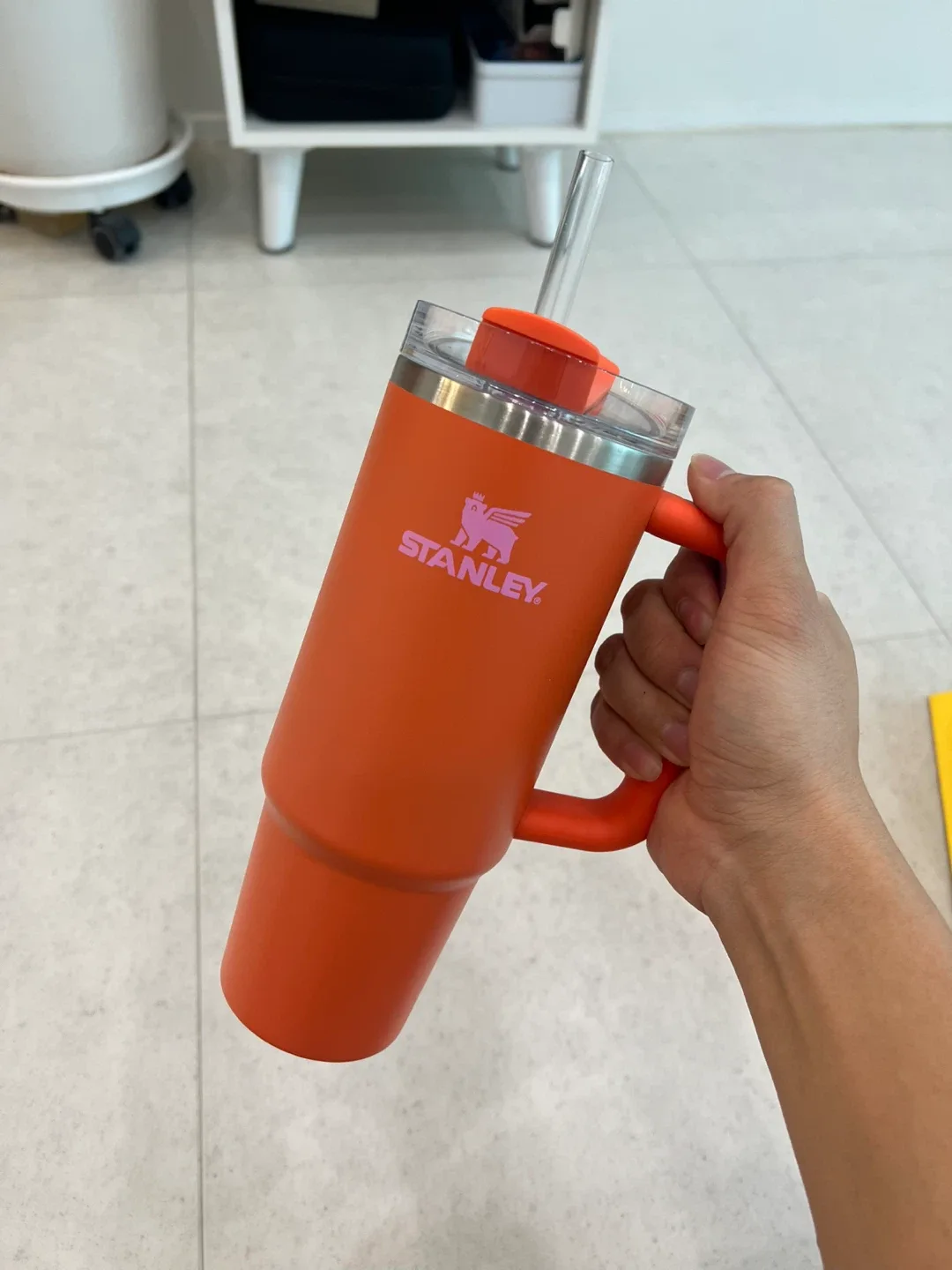 스탠리 퀜처 H2.0 텀블러 오렌지 새상품