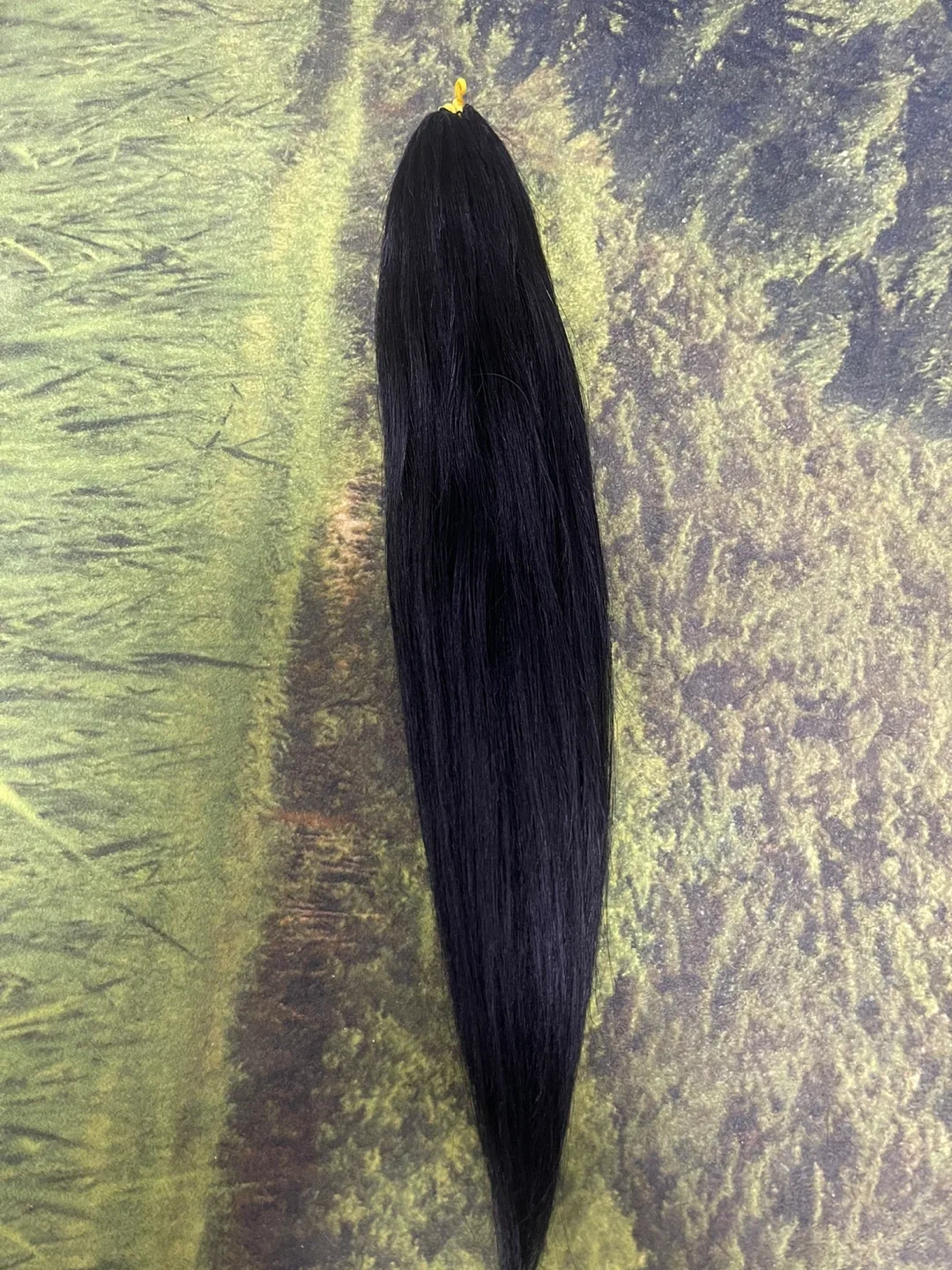 붙임머리 천연모 노팁 16인치 흑발 200피스