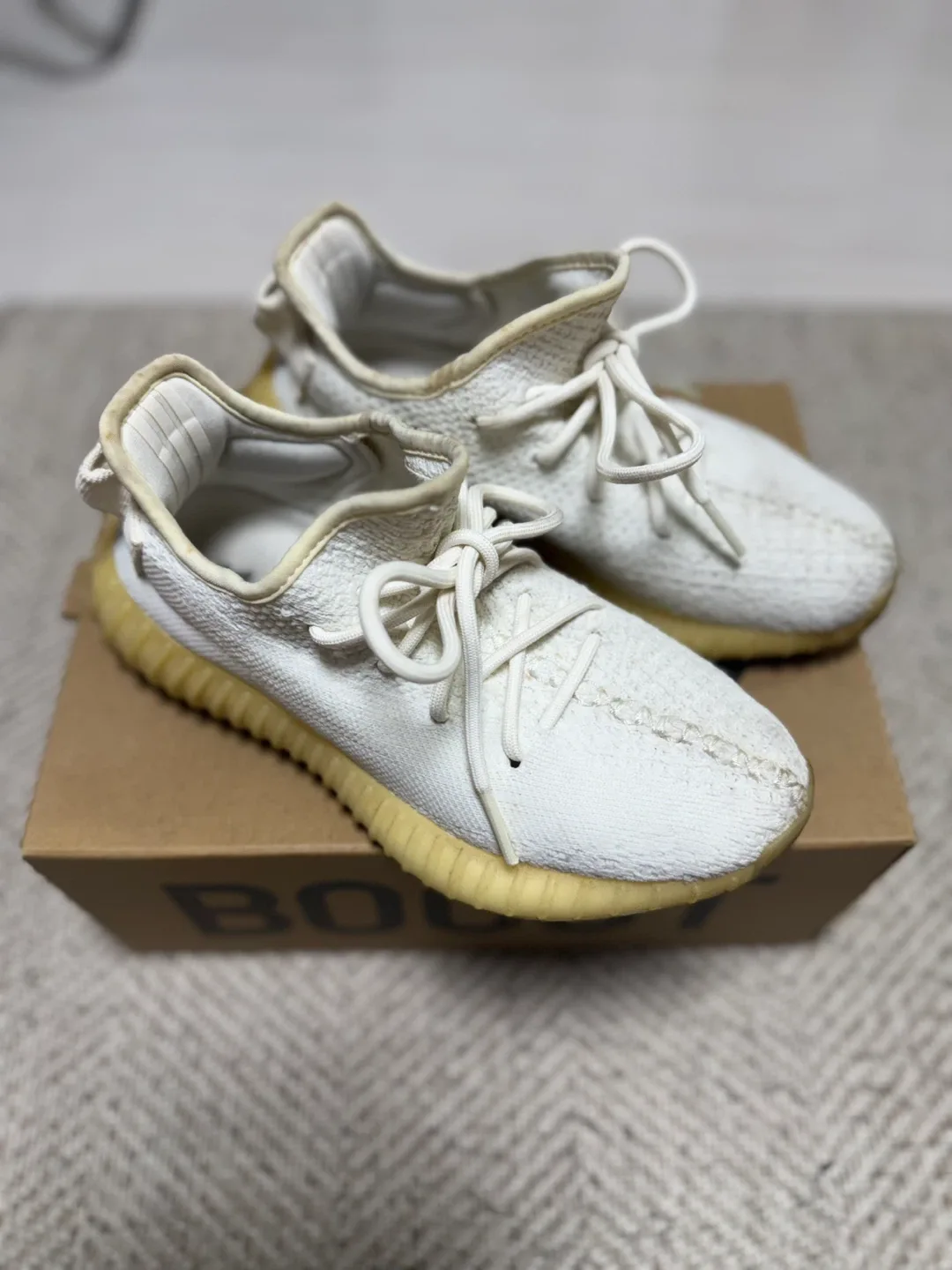 아디다스 이지부스트 350 V2 화이트 230