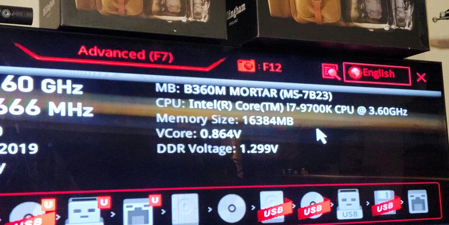 i7-9700K, i5-8400, i5-7500 / MSI RTX 2060 SUPER 그래픽카드