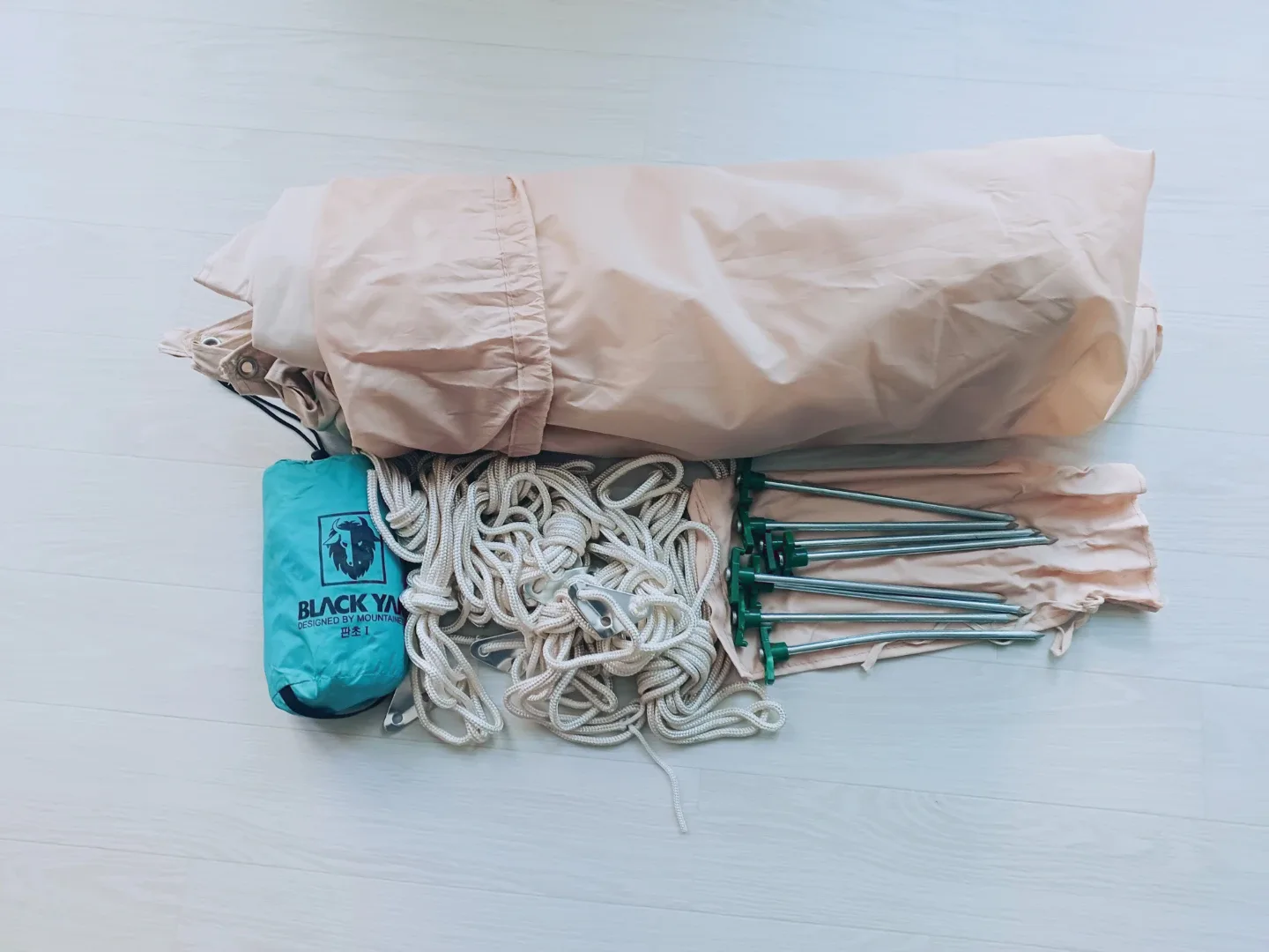 감성 캠핑 면 타프