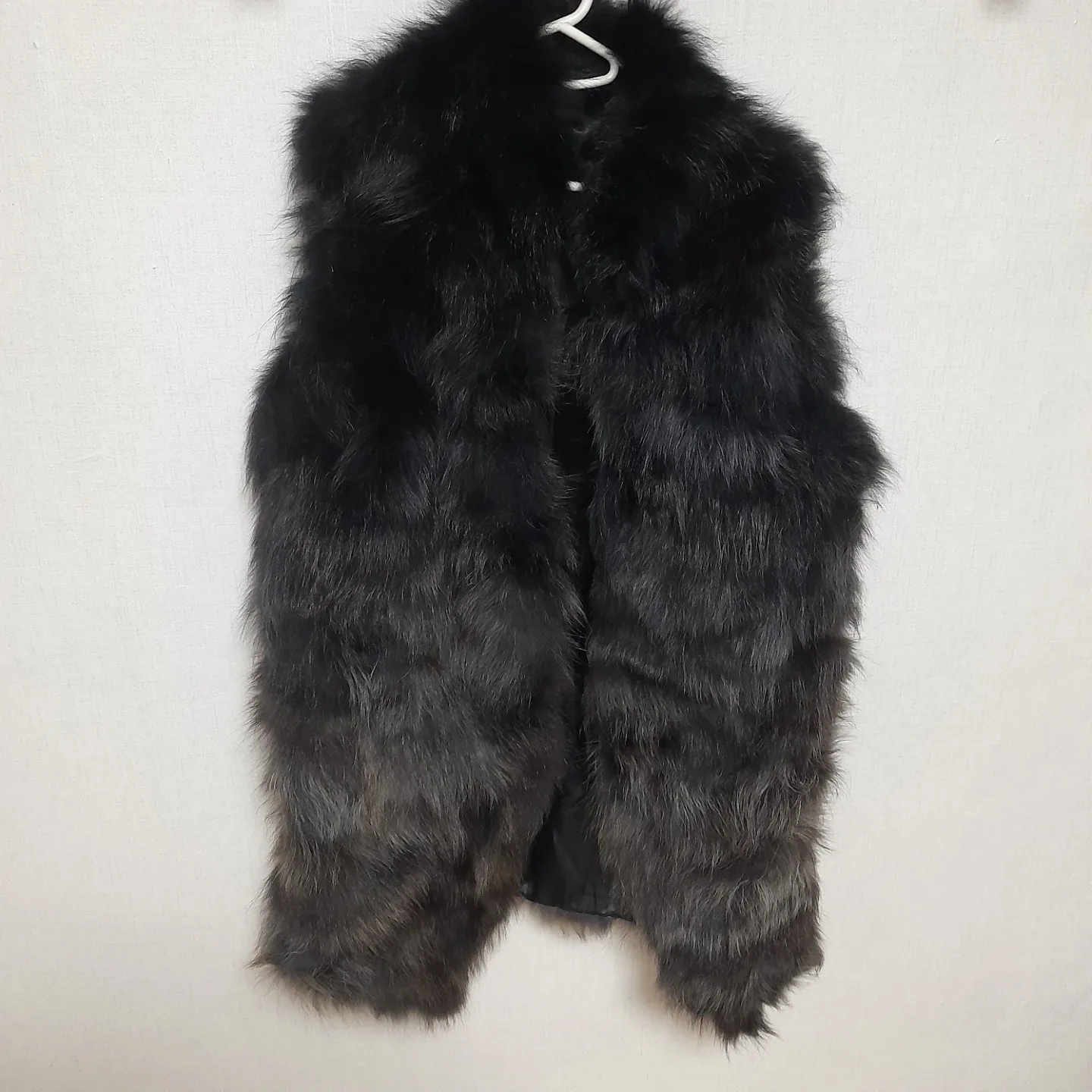 (중고)천연 모피 퍼 조끼 베스트 77정도