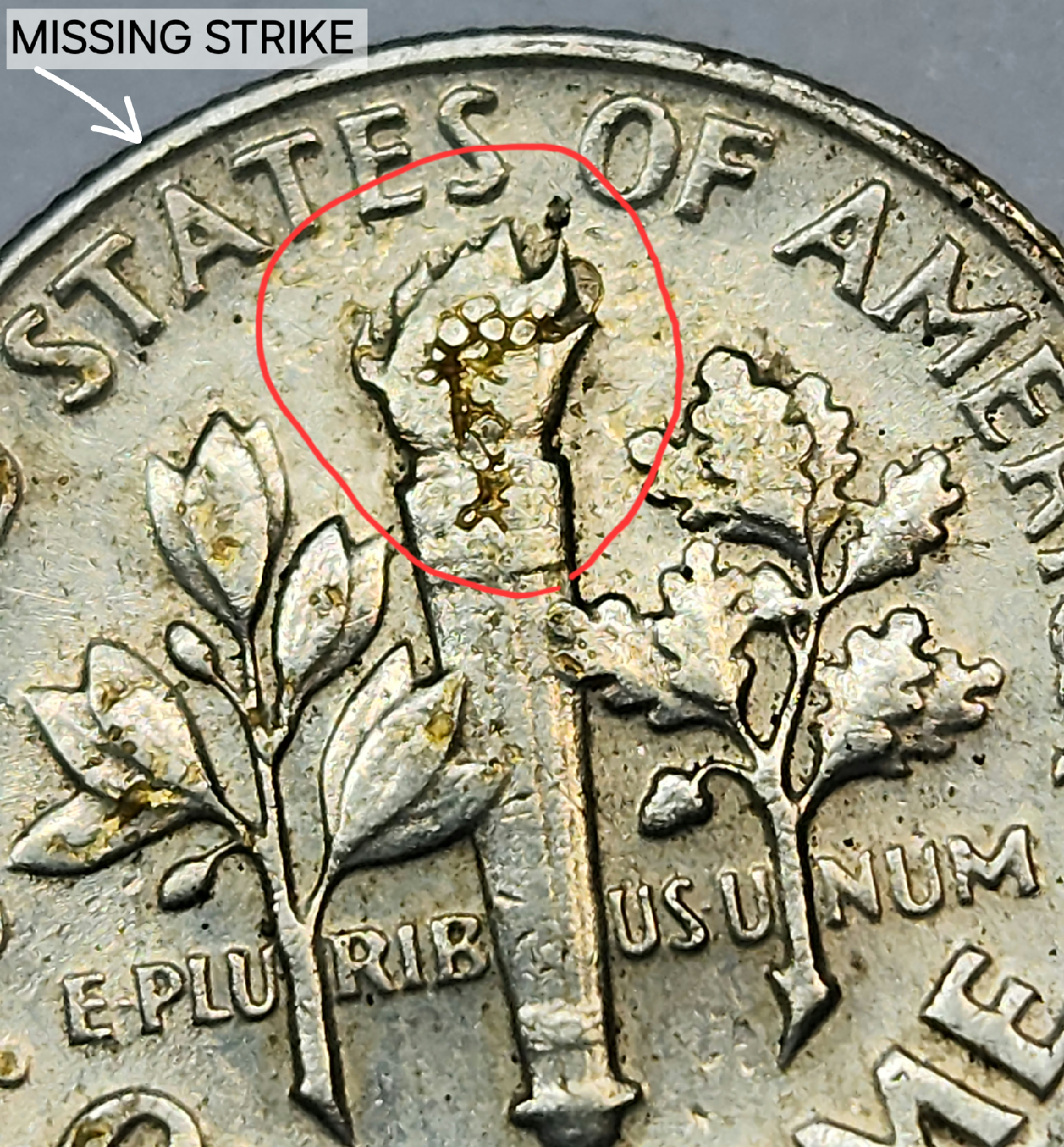 소전 에러동전(합금 수축) 희귀 미국주화 루즈벨트 다임 1966