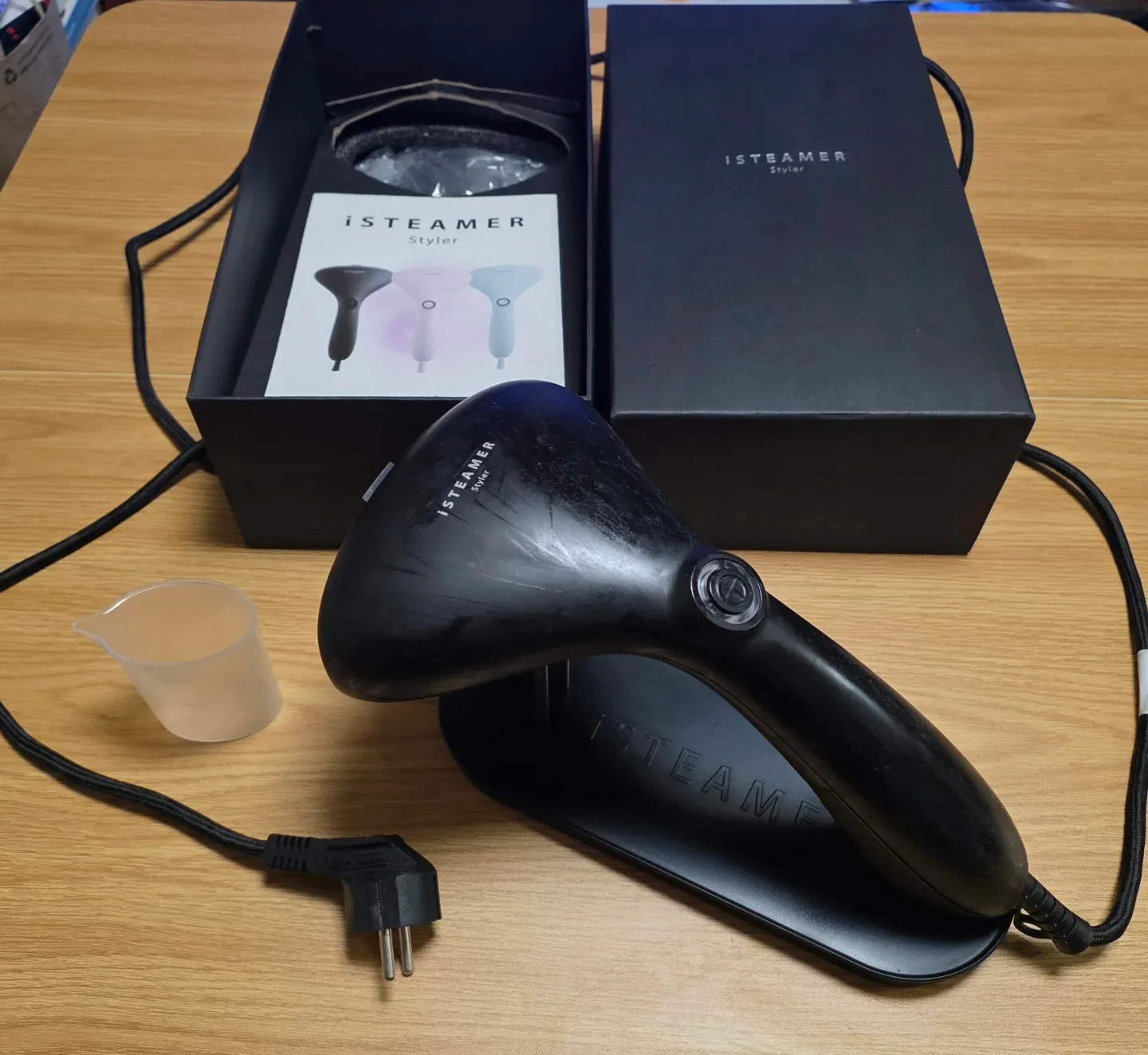 [나눔] 혹시나 아이스티머 스타일러 필요한분께 나눔드릴께요!! 색상 블랙. 문제가 있어 꼭 설명참고 해주세요~