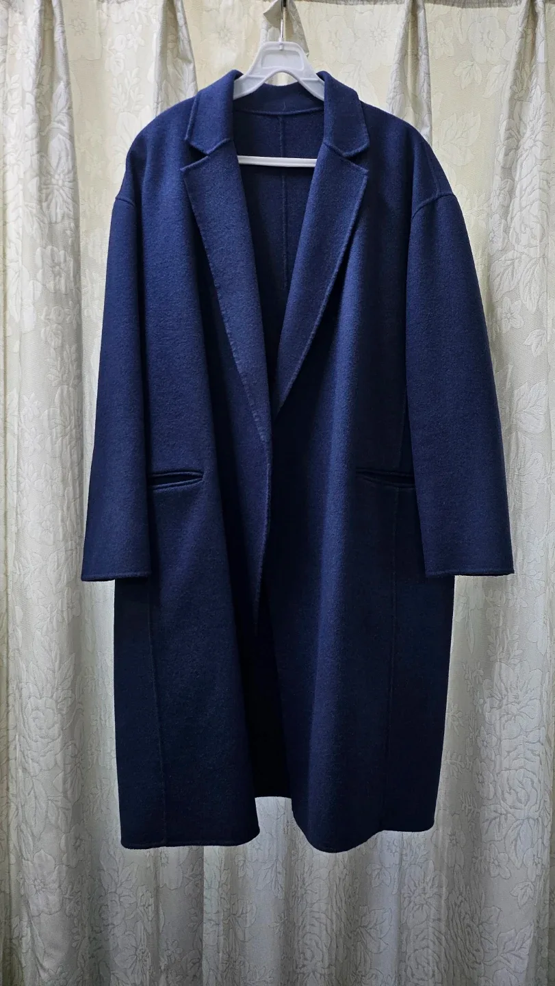 CelebShop 네이비 롱 코트 (91-165)