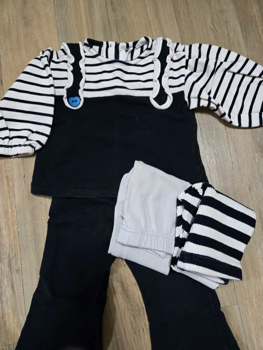 유아 레깅스 2벌, 상하 한벌 일괄