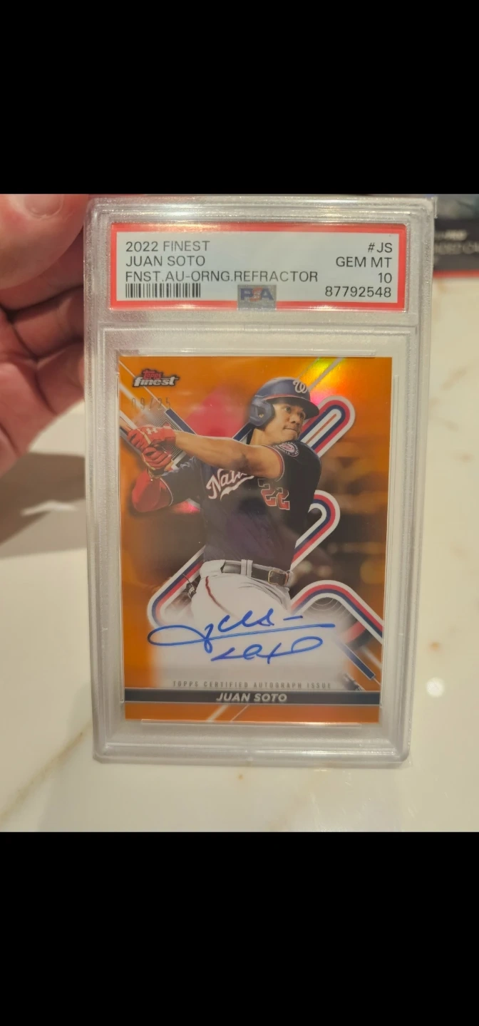 Topps Juan Soto 25한정 친필 싸인 카드 PSA10 만점은세상에단두장