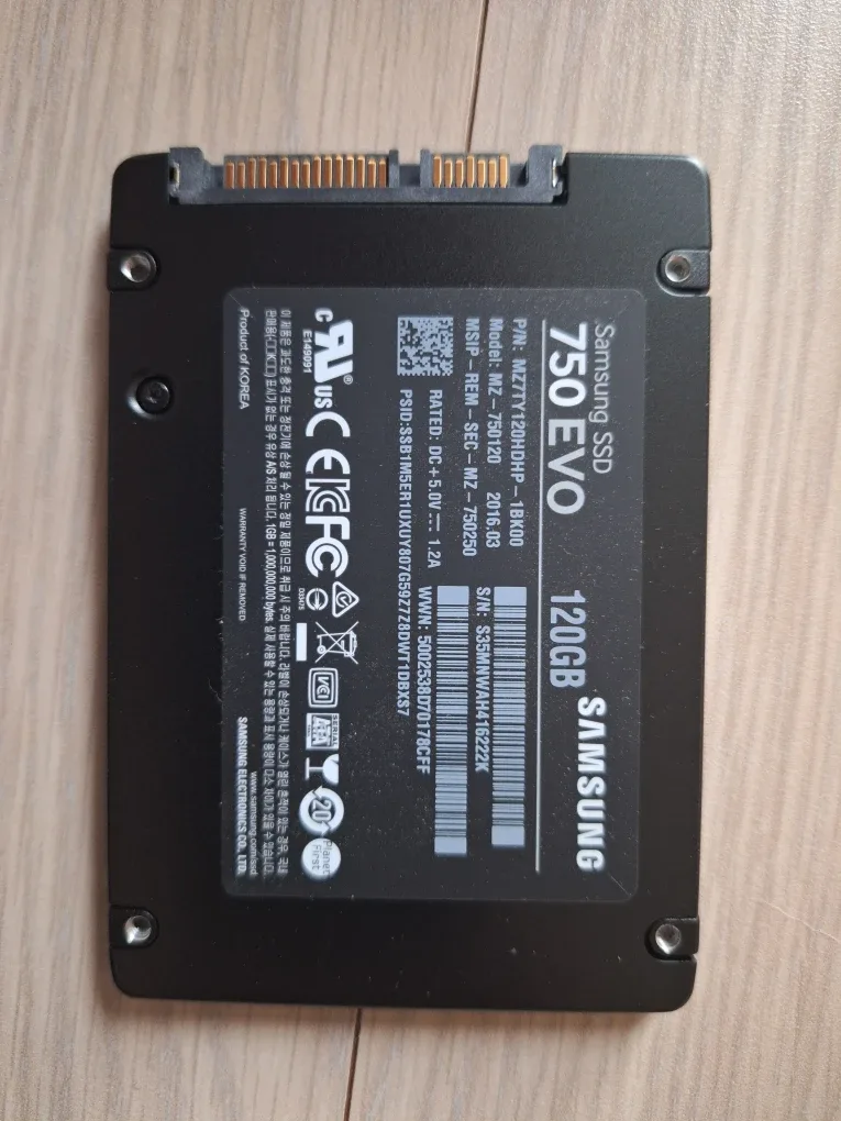 삼성 SSD 750 EVO 120GB
