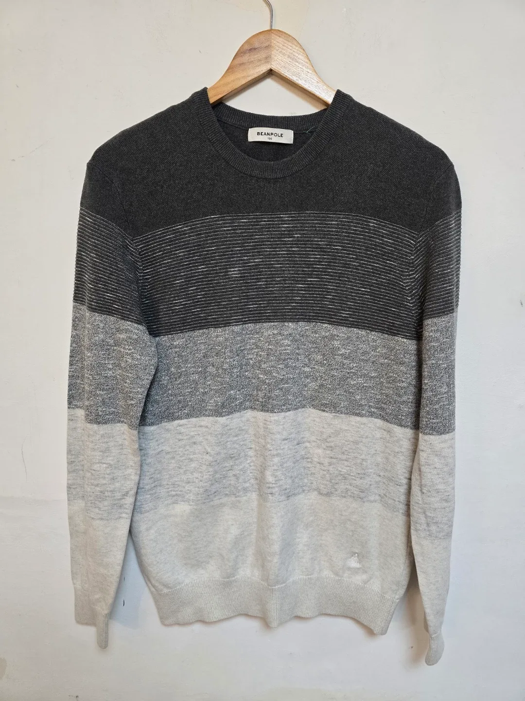 빈폴 남성 스트라이프 니트 100 (새상품)