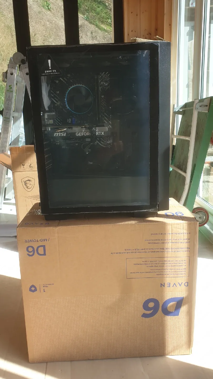 데스크탑 i7 rtx4060 Daven D6 MESH 블랙 조립PC