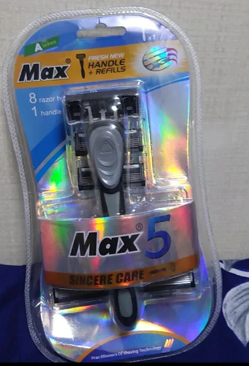 Max 5중날 면도기 8+1 새상품