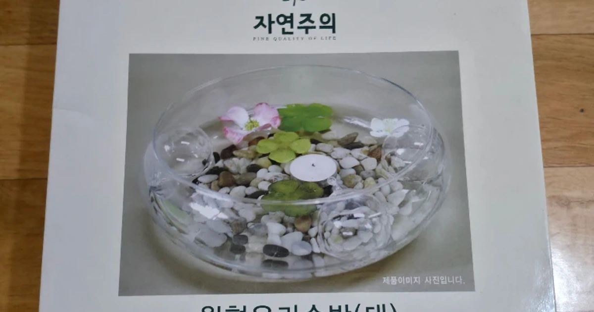 자연주의 원형 유리 수반 (대) | 가구/인테리어 | 당근 중고거래