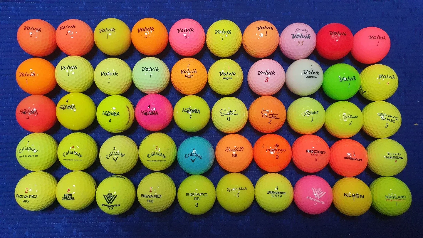 골프공 (중고) 칼라공 50개.4