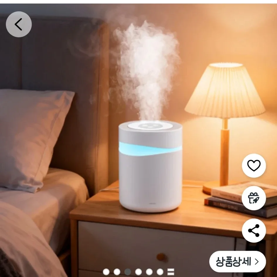 📩 로아 대용량 무드등 초음파 가습기