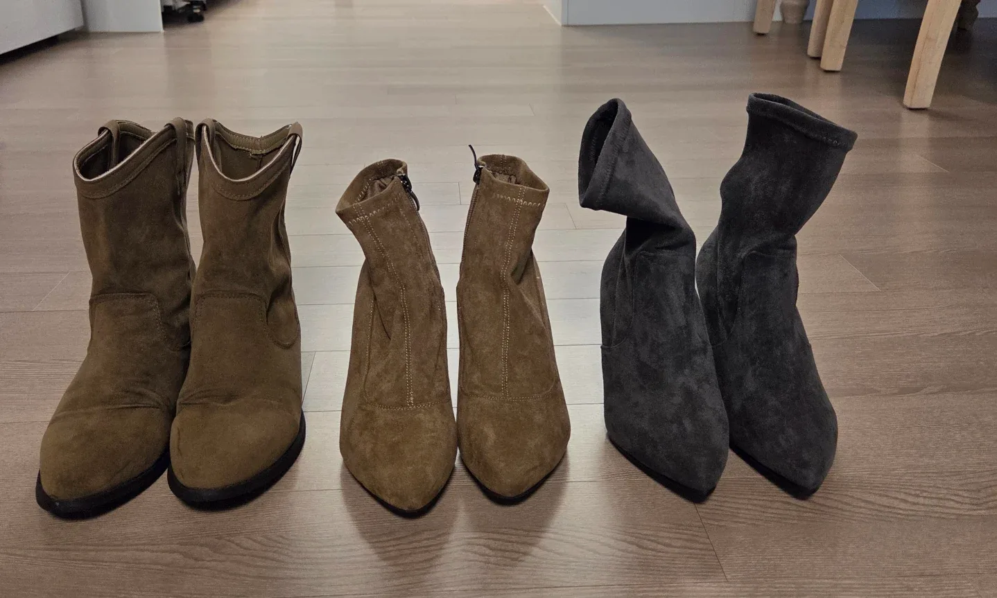 스웨이드부츠3종