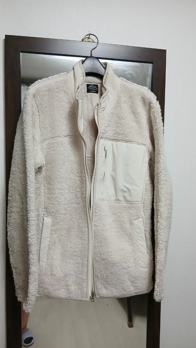 유니클로 뽀글이 플리스 자켓