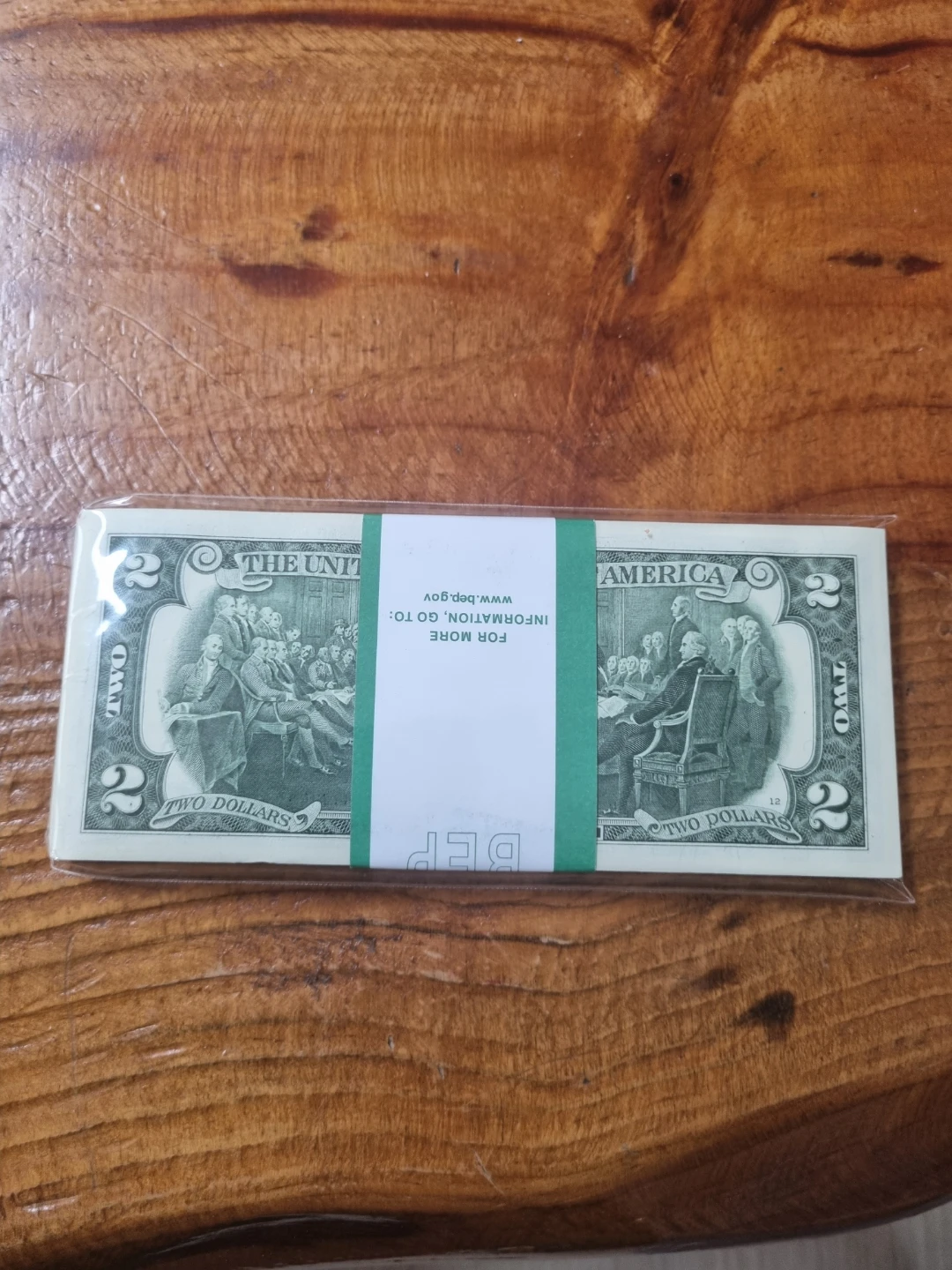 미사용 행운의 2달러 100장