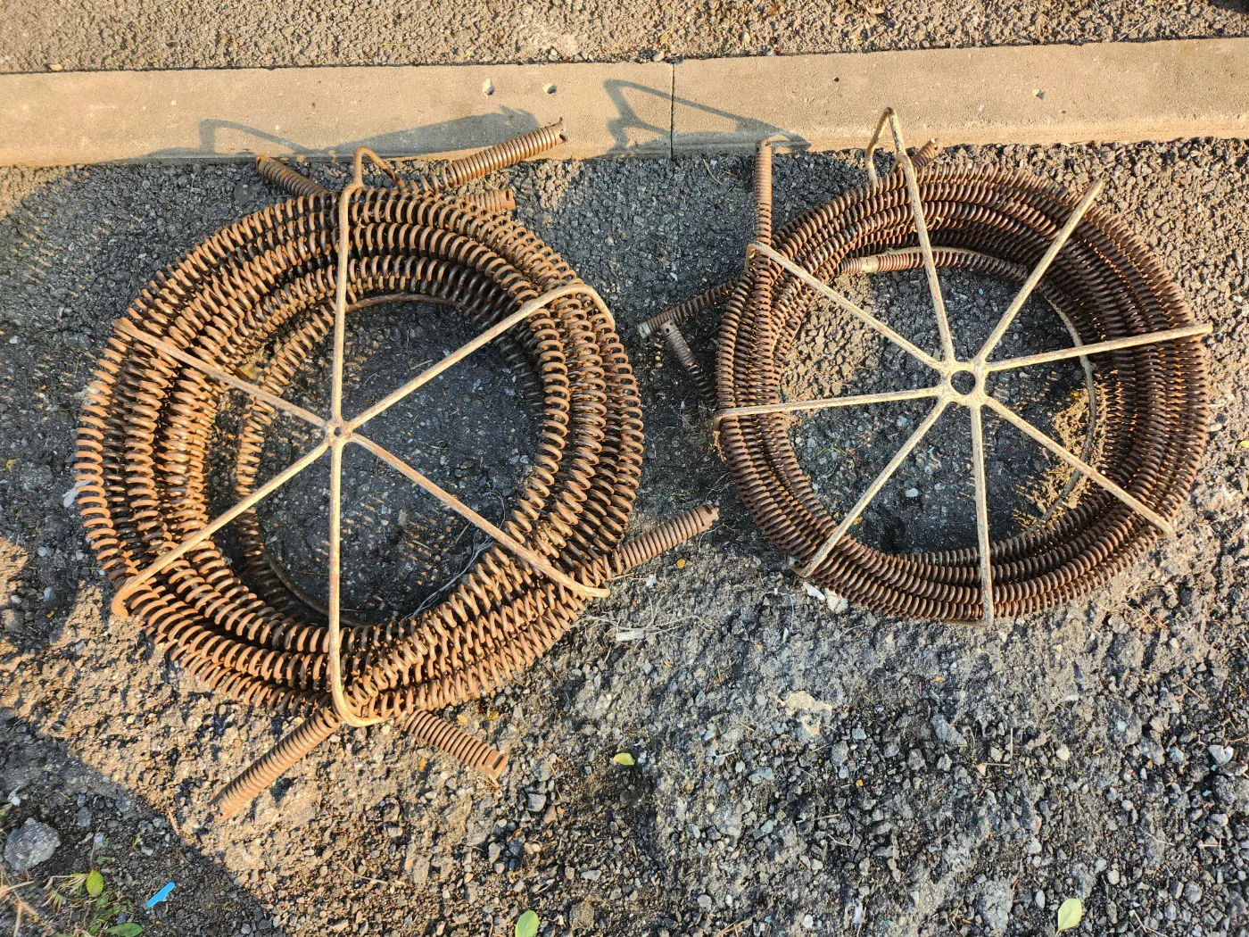 전동 스프링 하수구 청소기 스프링만 16미리 22미리 중고입니다