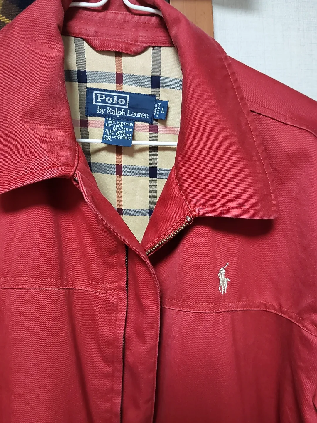 폴로 랄프로렌  레드 자켓 L