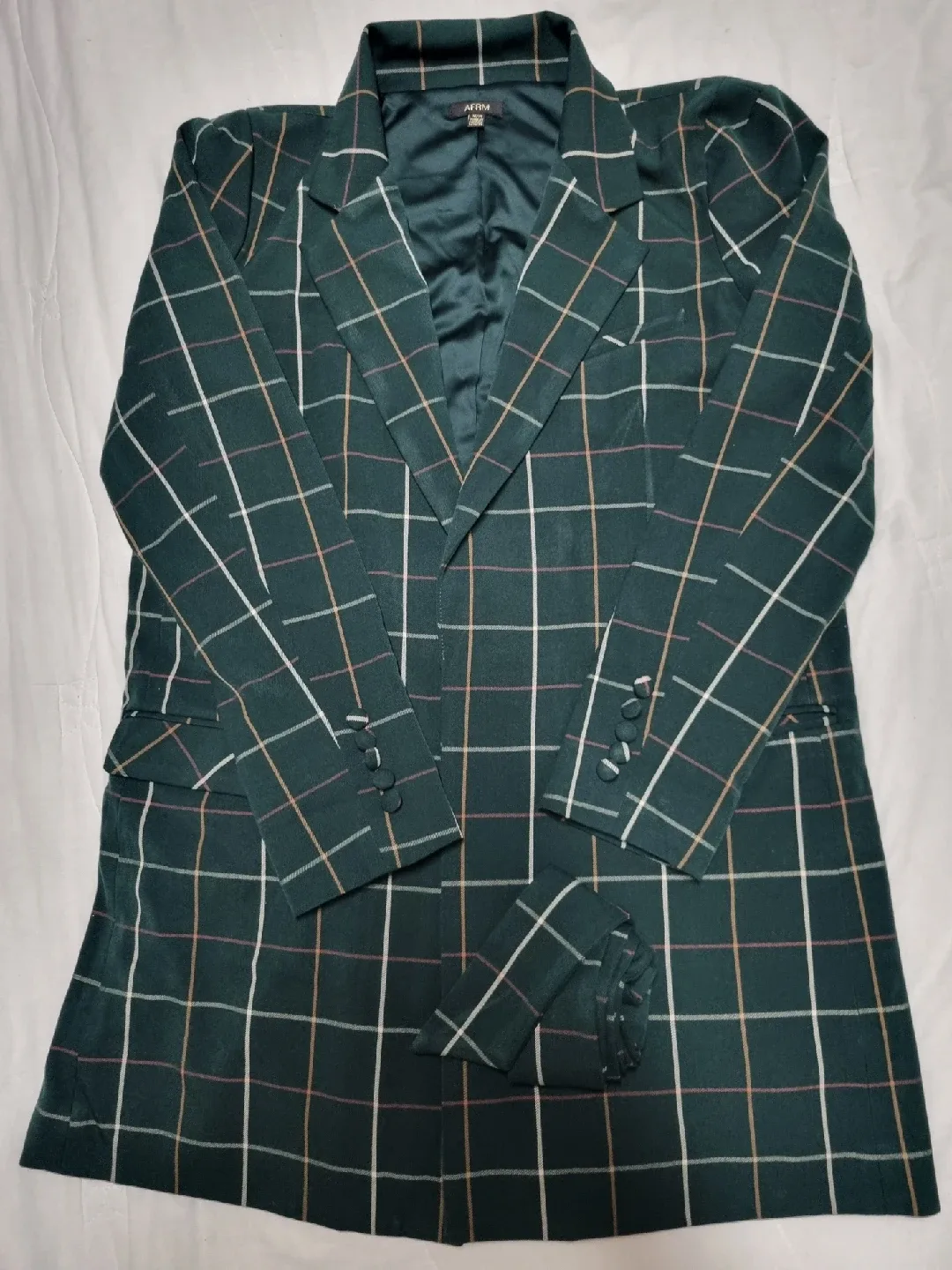 AFRM 체크 블레이저 M/M 사이즈77