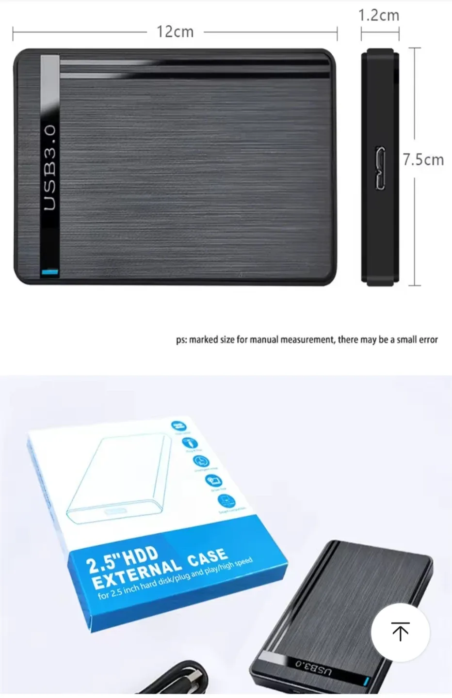 신상품 ㅡ 외장 2.5 인치 HDD SSD 케이스 팝니다