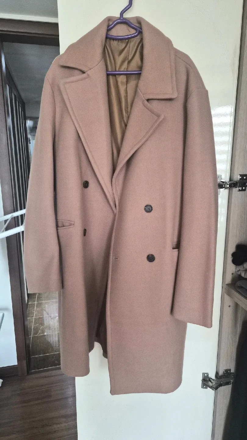 8 seconds 더블 코트 L 베이지