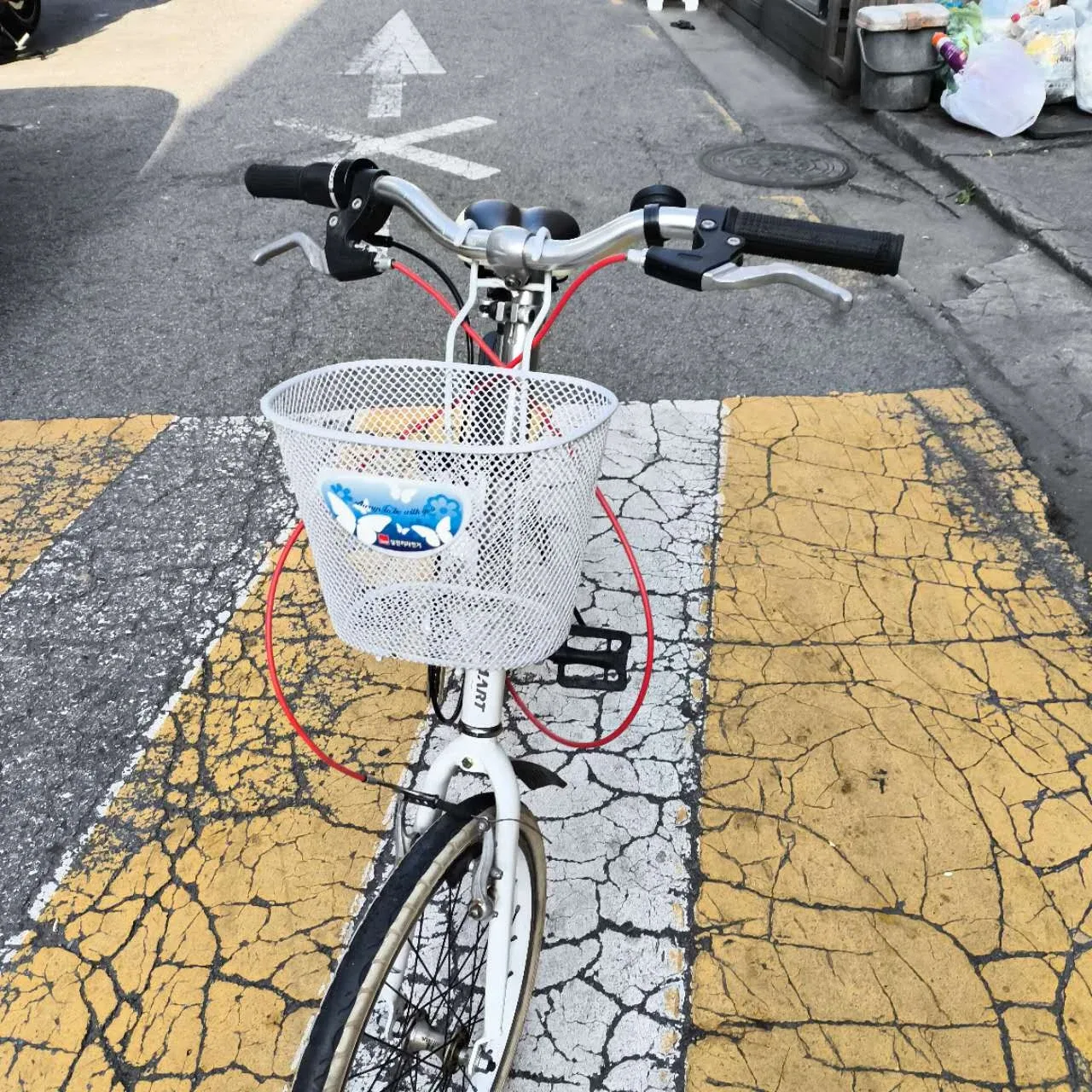 접이식 자전거 (흰색)