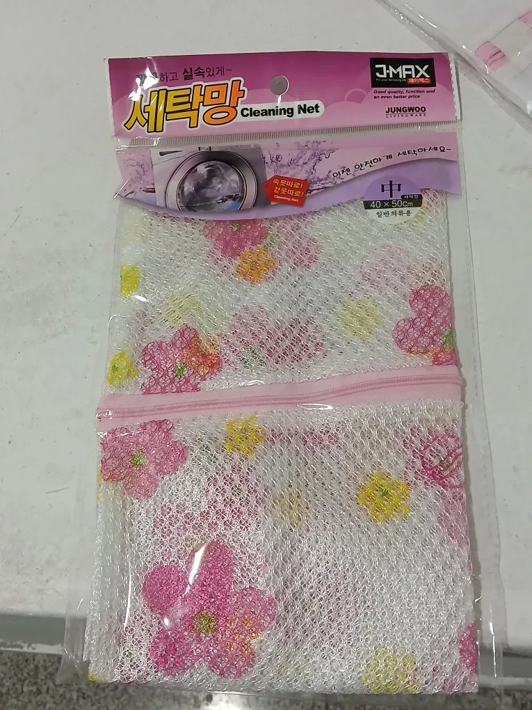 J-MAX 꽃무늬 세탁망 40x50 새상품