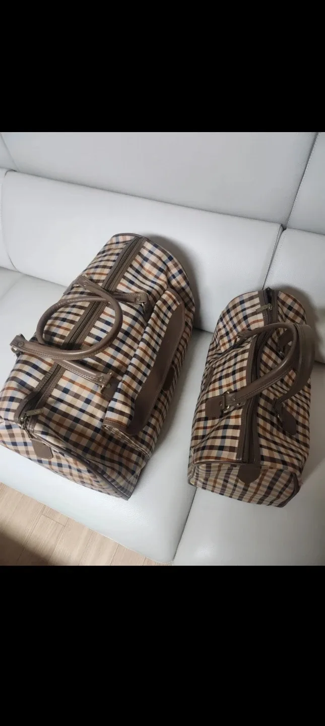 체크무늬 짐가방 세트