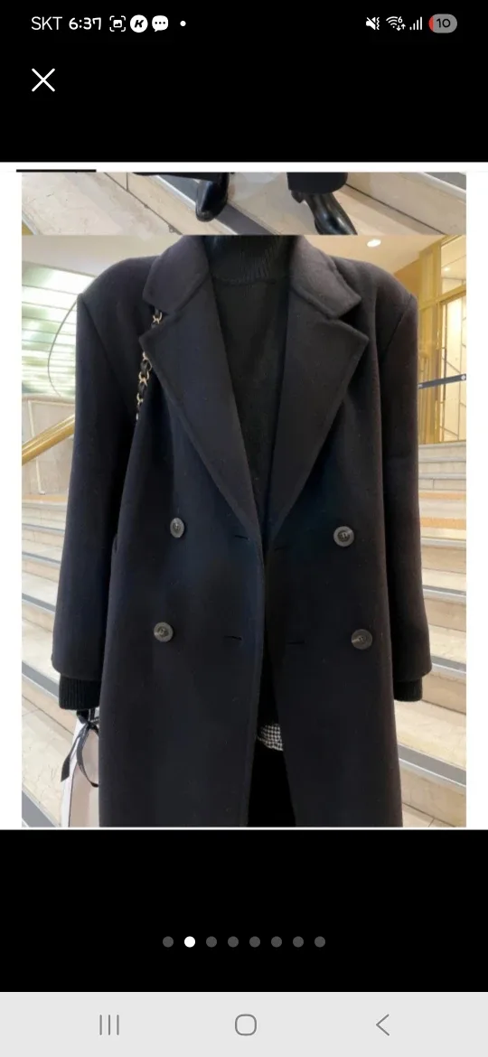 블랙 롱 코트 FREE