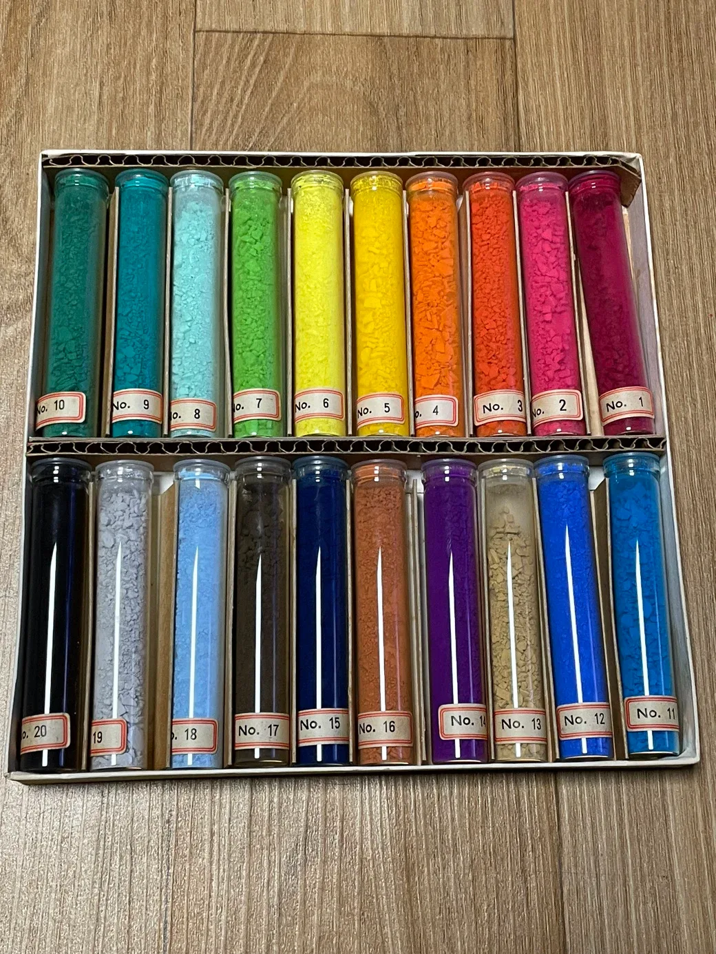 로란 노란 분채  20색 중고품 민화 한국화 동양화