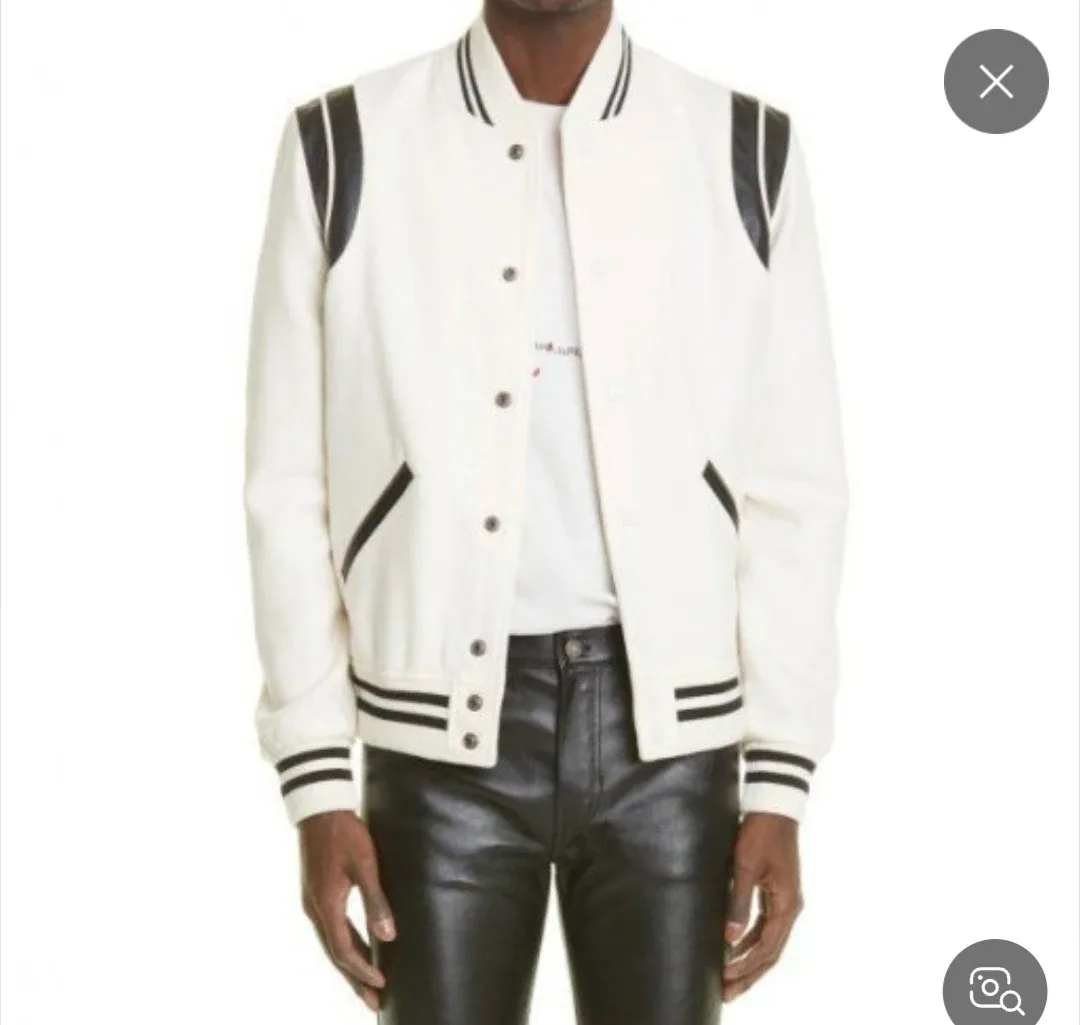 [미착용] 생로랑 남성 테디 바시티 48