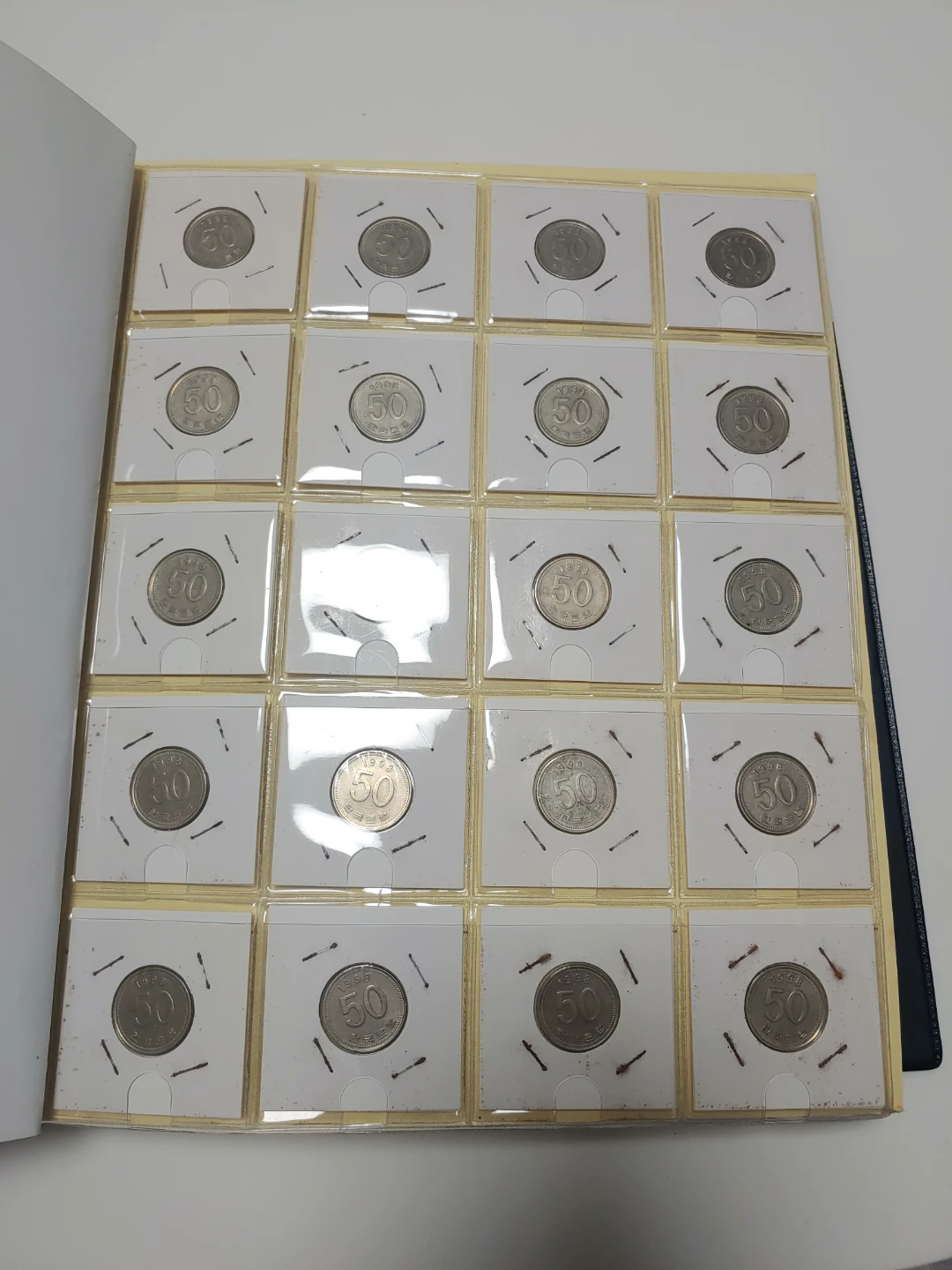 1998년 50원 동전 코인 앨범