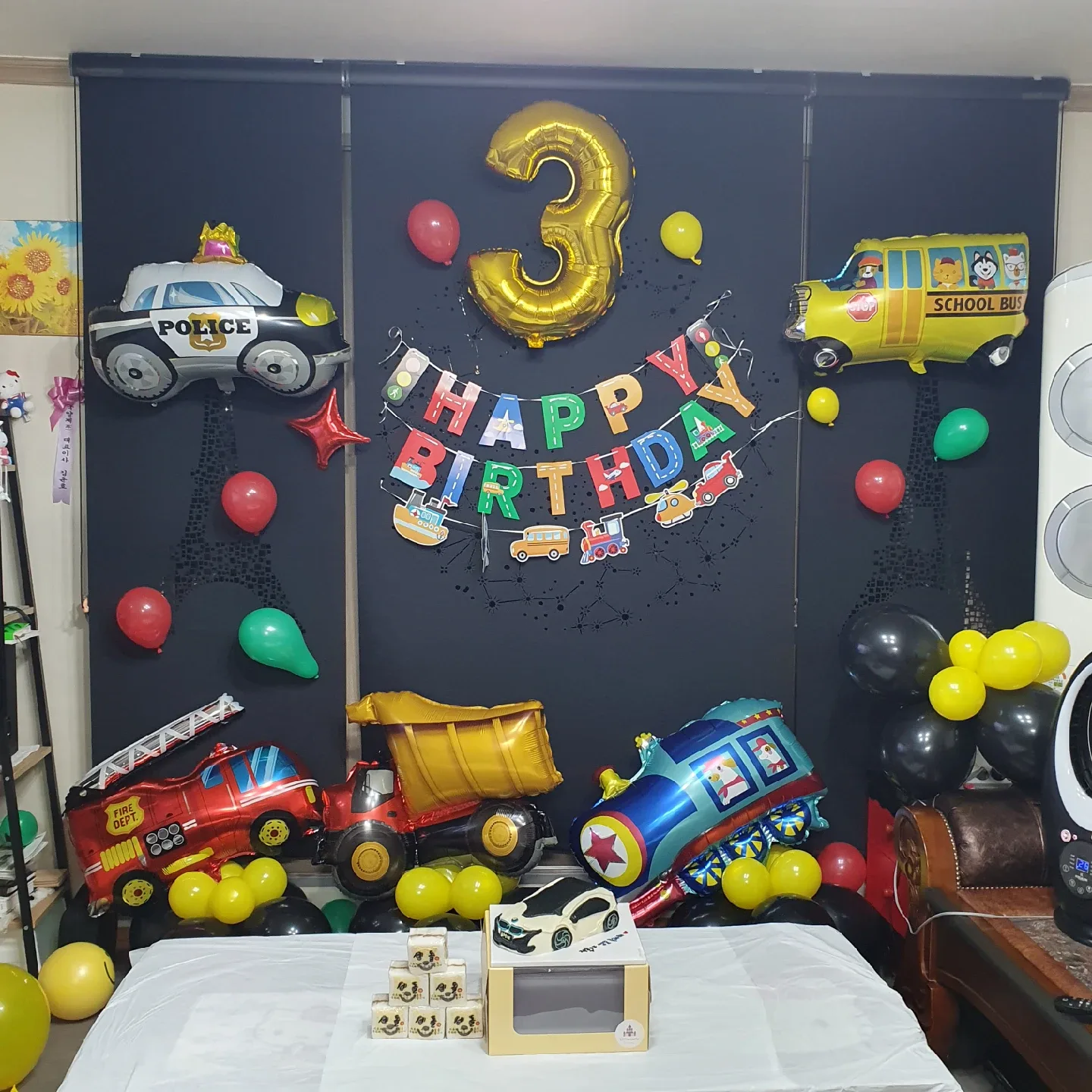 태경하우징 암막 펀칭블라인드 (에펠탑/별자리)