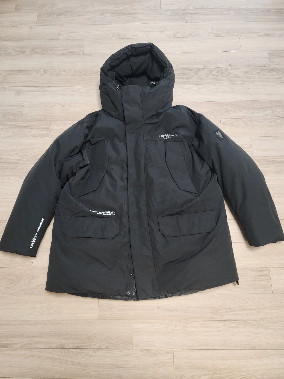 라이프워크 리플렉트 후드 패딩 점퍼 L