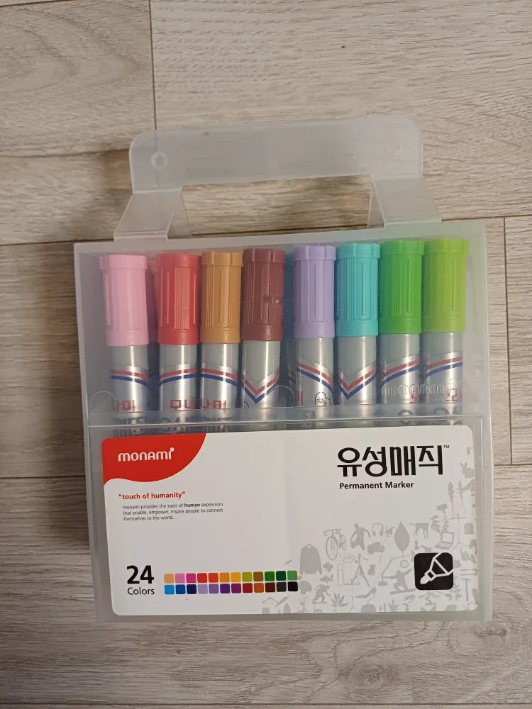 모나미 유성매직 24색 새제품/20색 중고제품