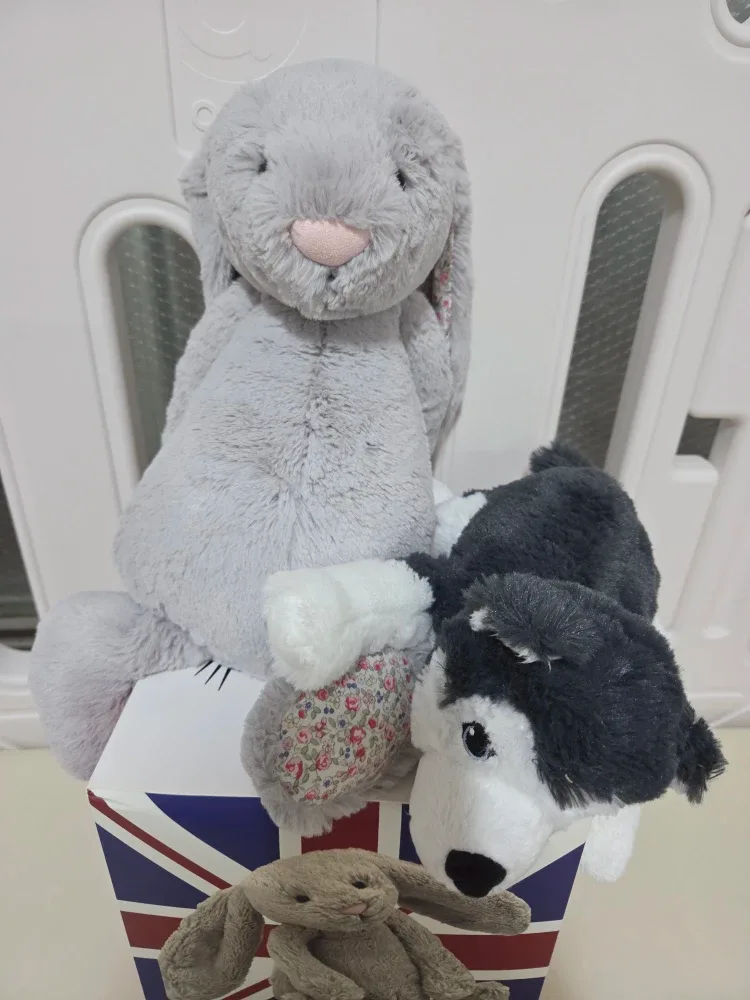 젤리캣 버니 인형 회색