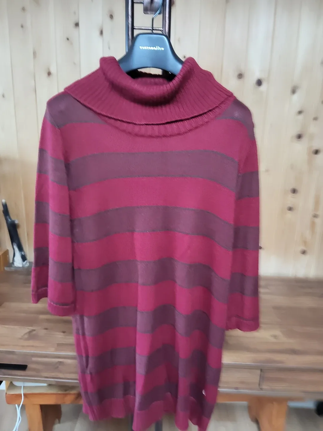 일본상품 스트라이프 니트 원피스