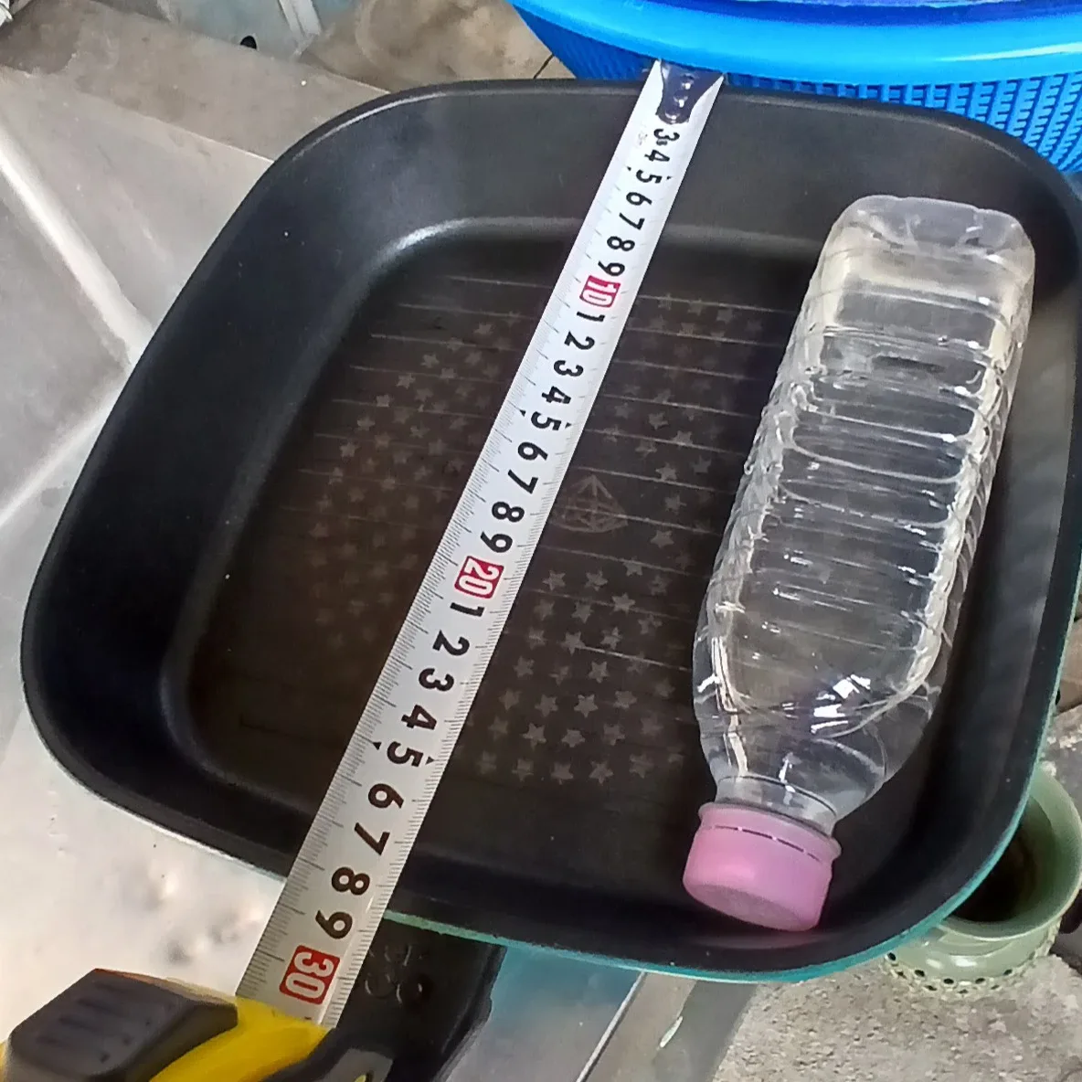 중고 키친플라워 사각 그릴팬 500리터병비교